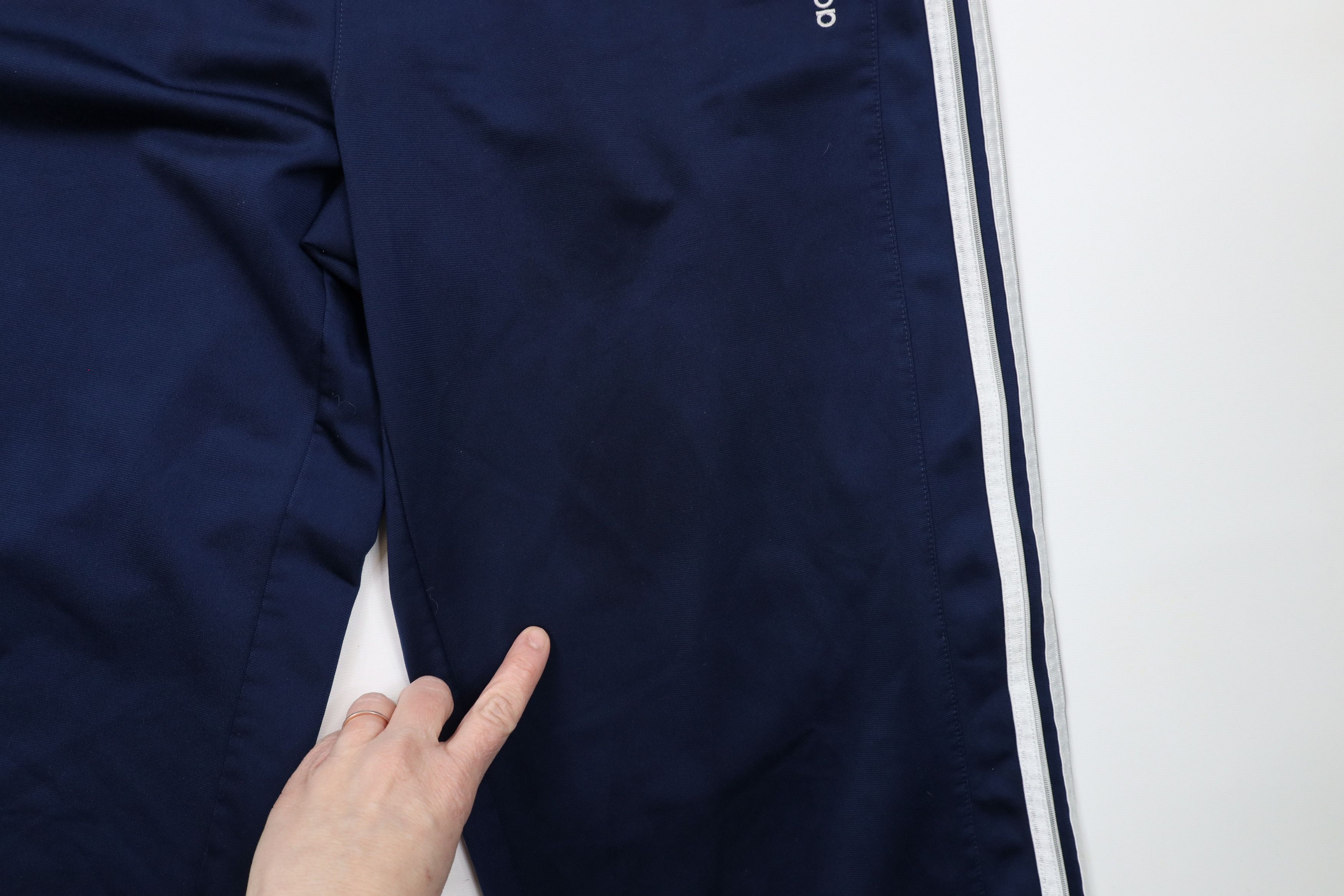 Adidas × Vintage Vintage Y2K 2005 Adidas Spell Striped Wide Leg Pants Blue Size US 38 / EU 54 - 6 Thumbnail