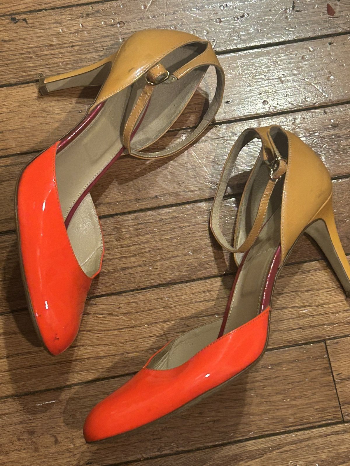 J.Crew Nude Orange J.CREW D'Orsay Patent Leather Size US 8.5 / IT 38.5 - 3 Thumbnail
