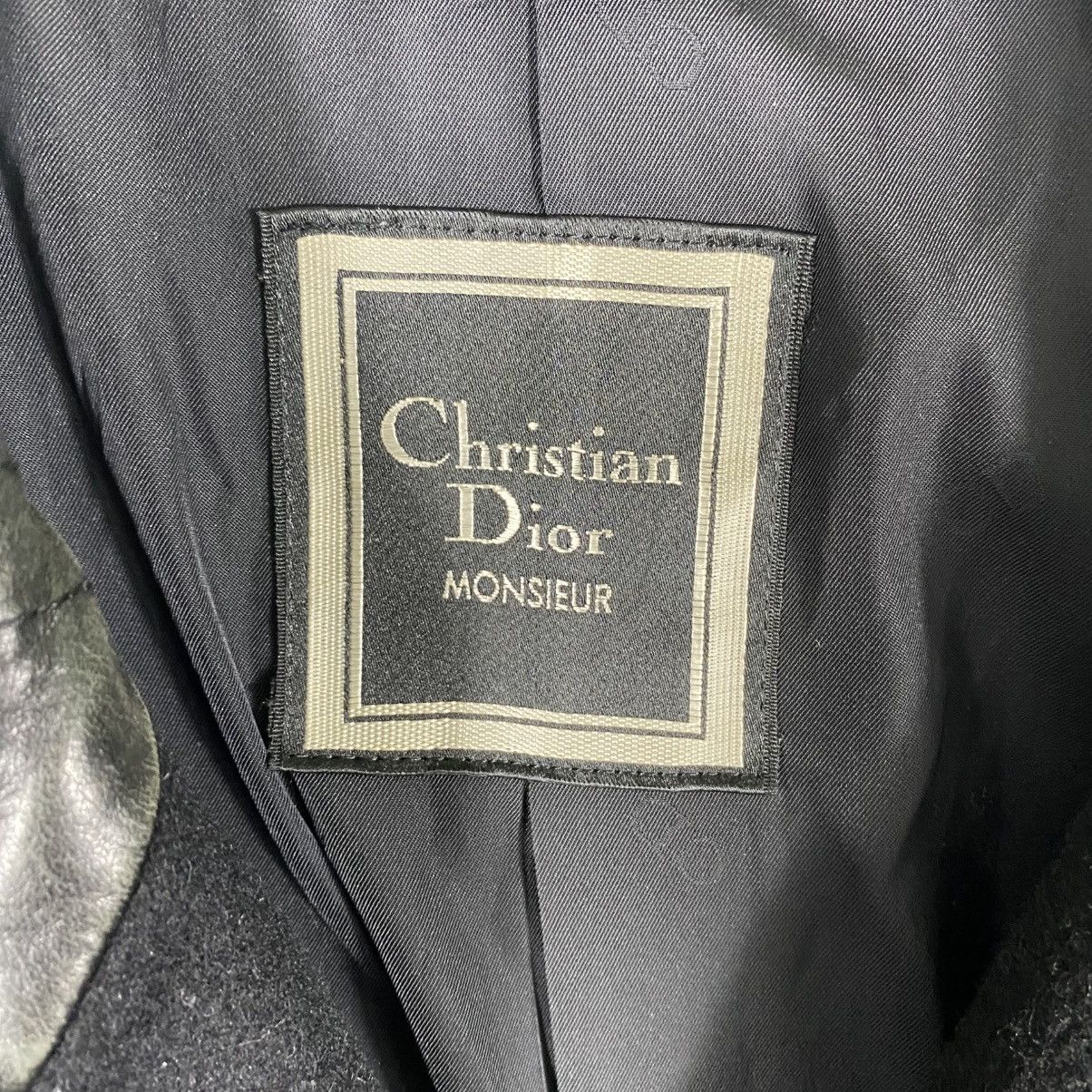 Christian Dior Monsieur × Dior Vintage Christian Dior Wool Collar Leather Size US S / EU 44-46 / 1 - 7 Thumbnail