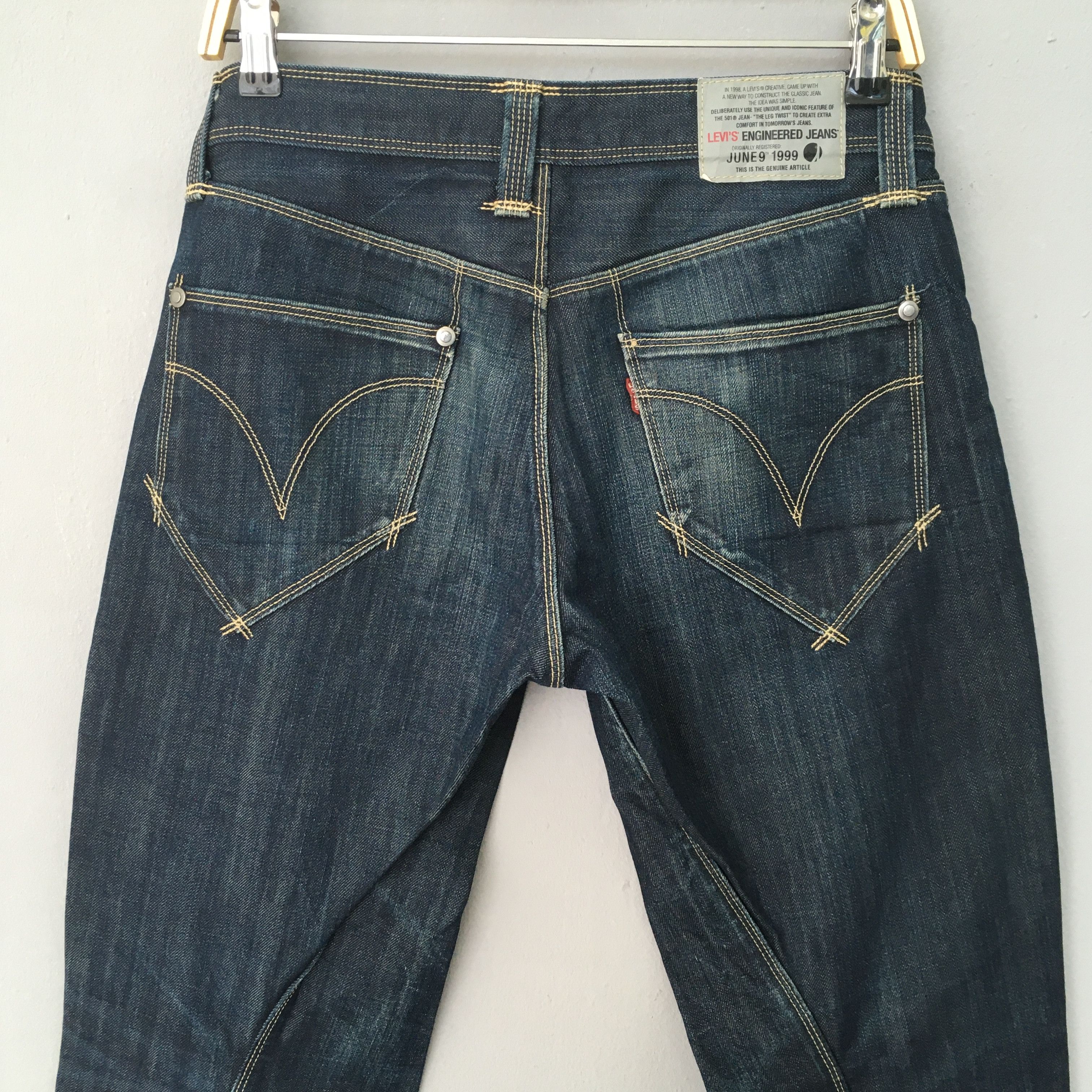 Levi's Size 30x32 Vintage 1999 Levis Engineered Tight Jeans S1742 Size US 30 / EU 46 - 9 Thumbnail