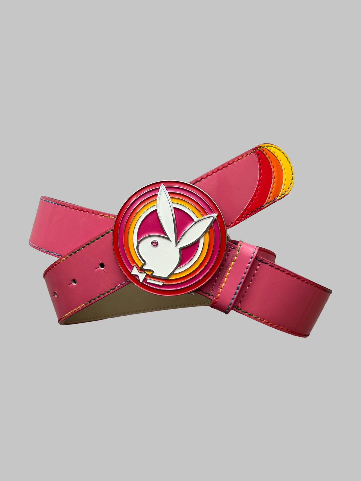 If Six Was Nine VINTAGE PLAYBOY JAPANESE BELT ALT GOTH PUNK RAVE KANYE STYLE Size ONE SIZE - 1 Thumbnail