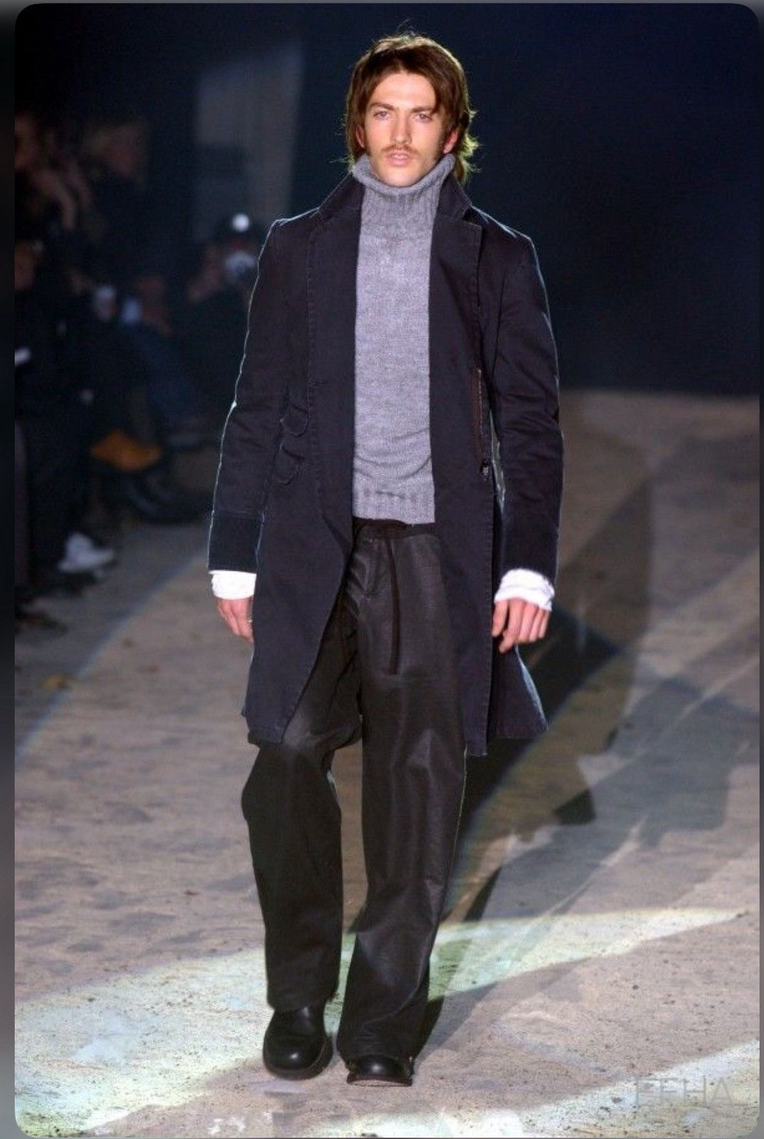Neil Barrett Neil Barrett Fall 2003 Grey Alpaca Turtleneck Knitsweater Size US M / EU 48-50 / 2 - 6 Thumbnail