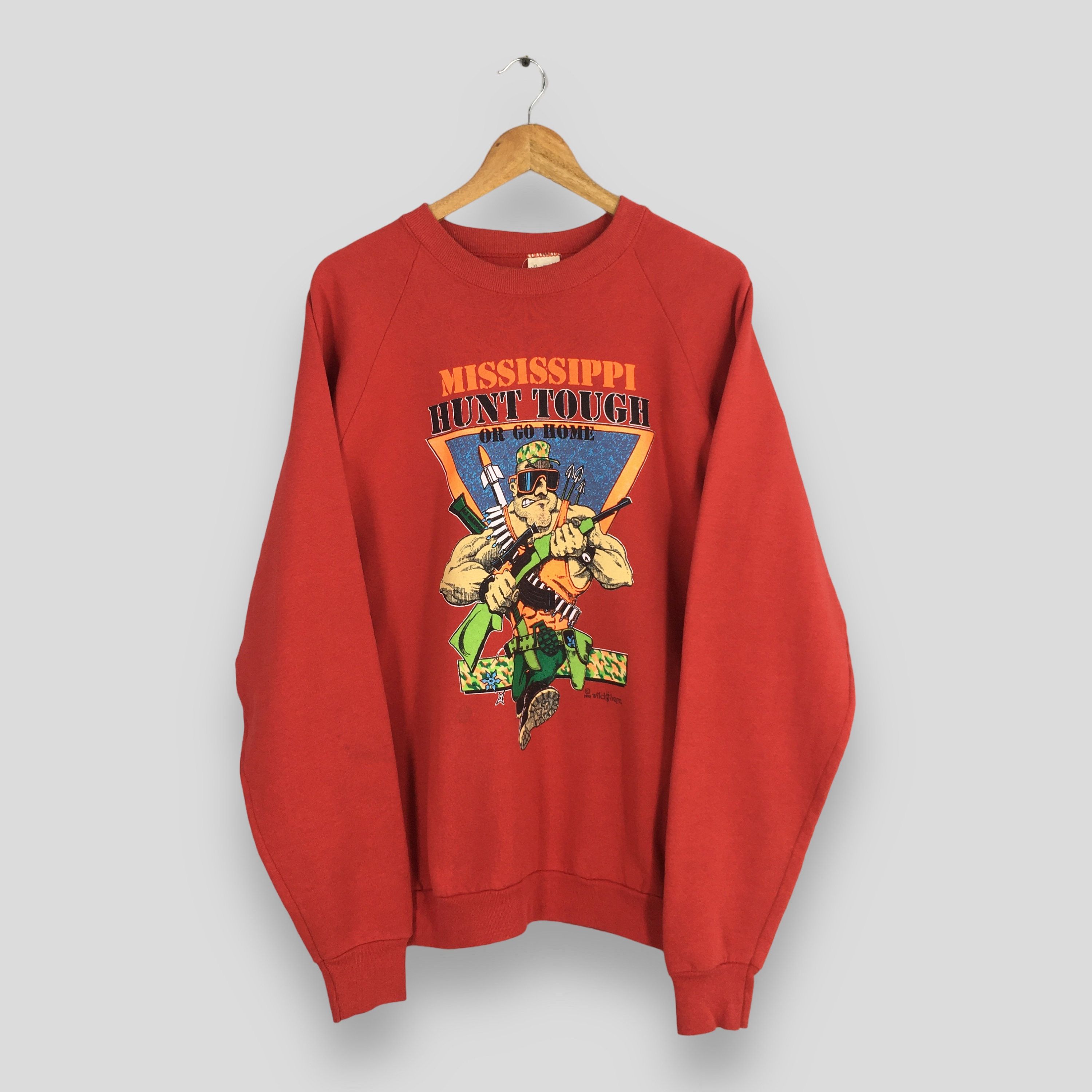 Vintage Vintage 90's Usmc Mississippi Marines Sweatshirt XLarge Size US XL / EU 56 / 4 - 1 Thumbnail