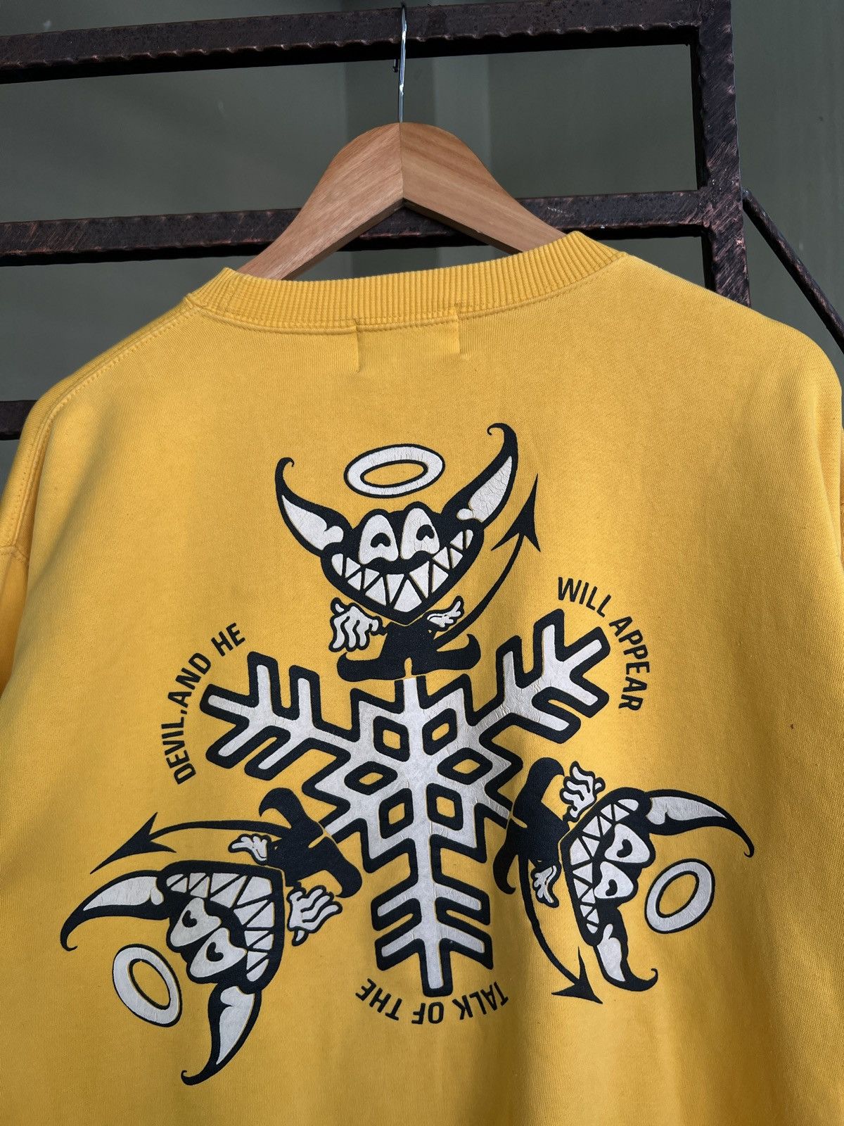 Japanese Brand vintage 90's angle devil Y2K design sweatshirt crewneck Size US L / EU 52-54 / 3 - 4 Thumbnail
