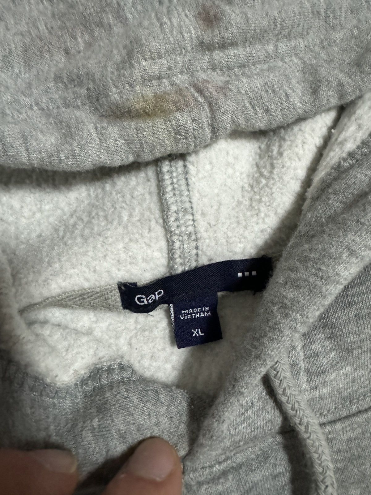 Gap GAP Boxy Hoodie Vintage Rap Skate Y2K Grey Logo Size US XL / EU 56 / 4 - 7 Thumbnail
