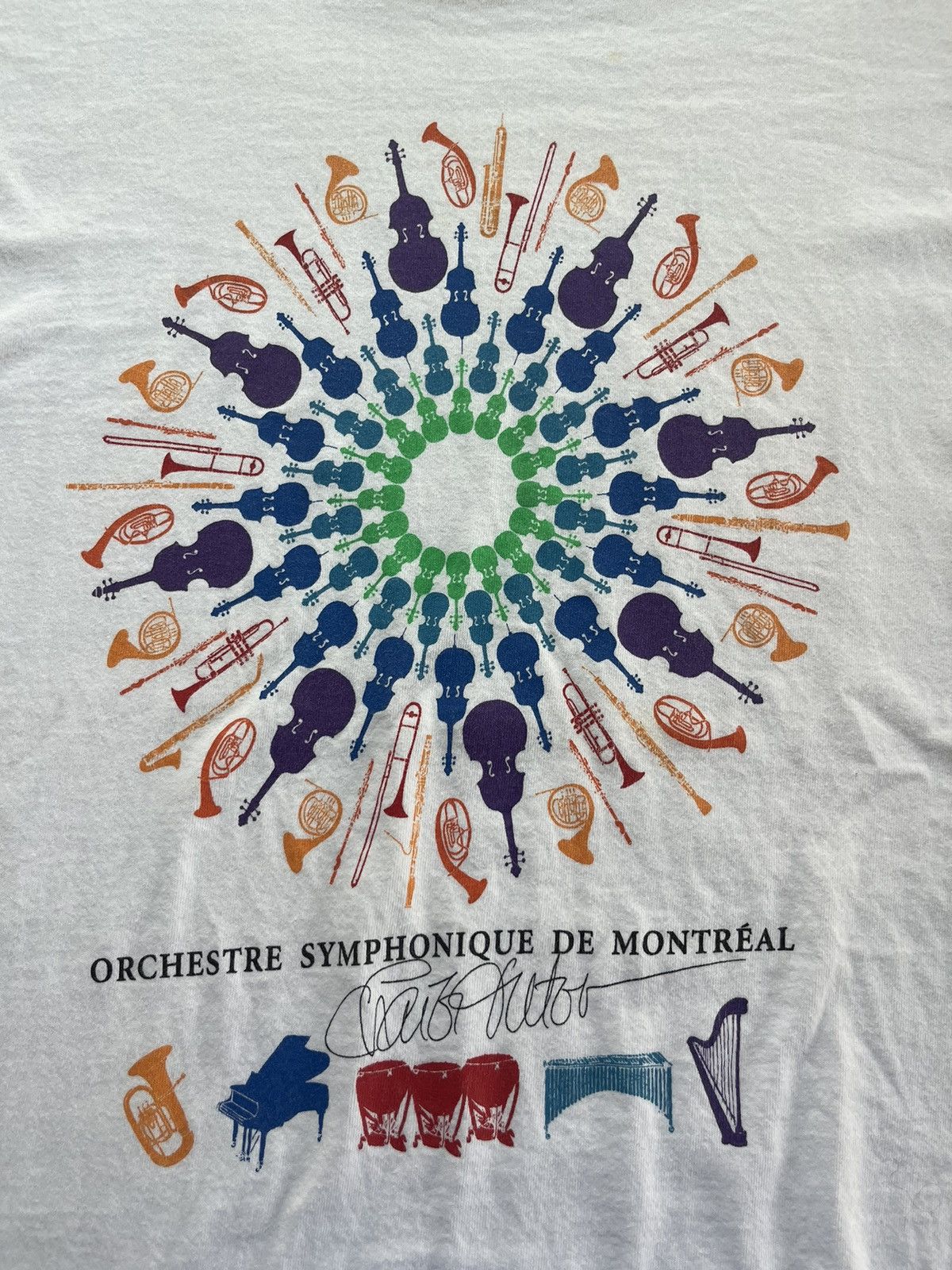 Vintage Vintage ORCHESTRE SYMPHONIQUE DE MONTREAL Art 90’s Tshirt Size US XL / EU 56 / 4 - 5 Thumbnail