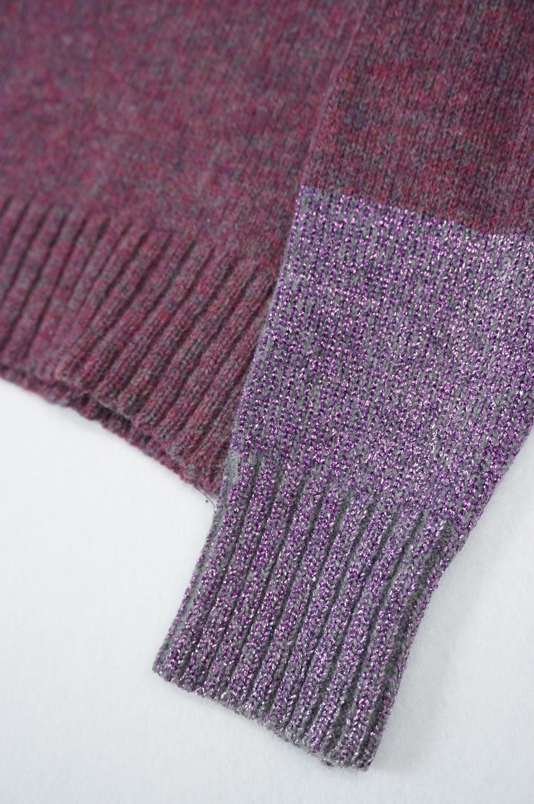 Dries Van Noten DRIES VAN NOTEN Late 90s Wool Blend Metallic Cuff Jumper Size S / US 4 / IT 40 - 5 Thumbnail