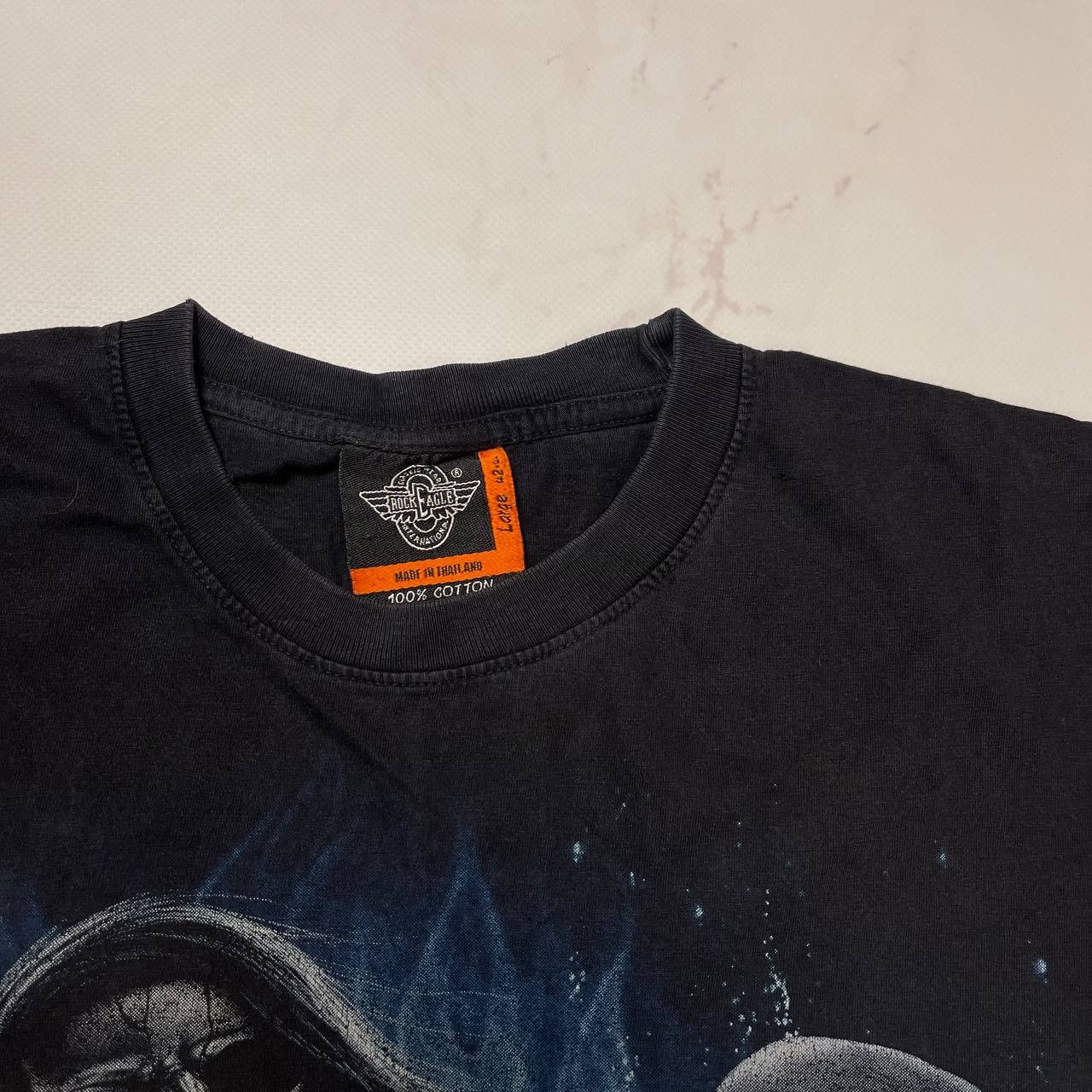 Vintage Rock Eagle Vintage Skull Vintage T-Shirt Size M Black Size US M / EU 48-50 / 2 - 6 Thumbnail