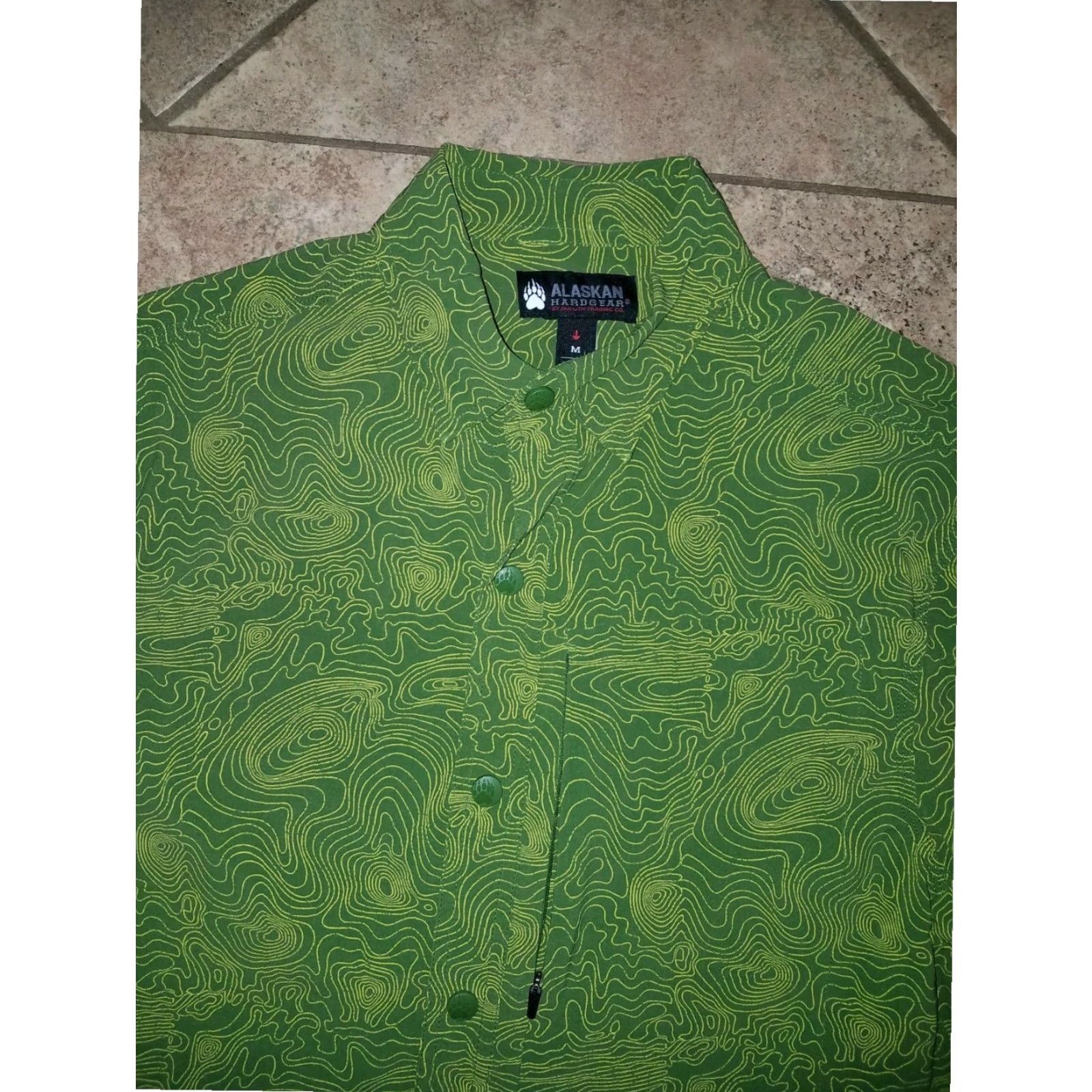Vintage Alaskan Hardwear Duluth Trading Company Mens Green Snap Button Fishing Shirt M Size US M / EU 48-50 / 2 - 2 Thumbnail
