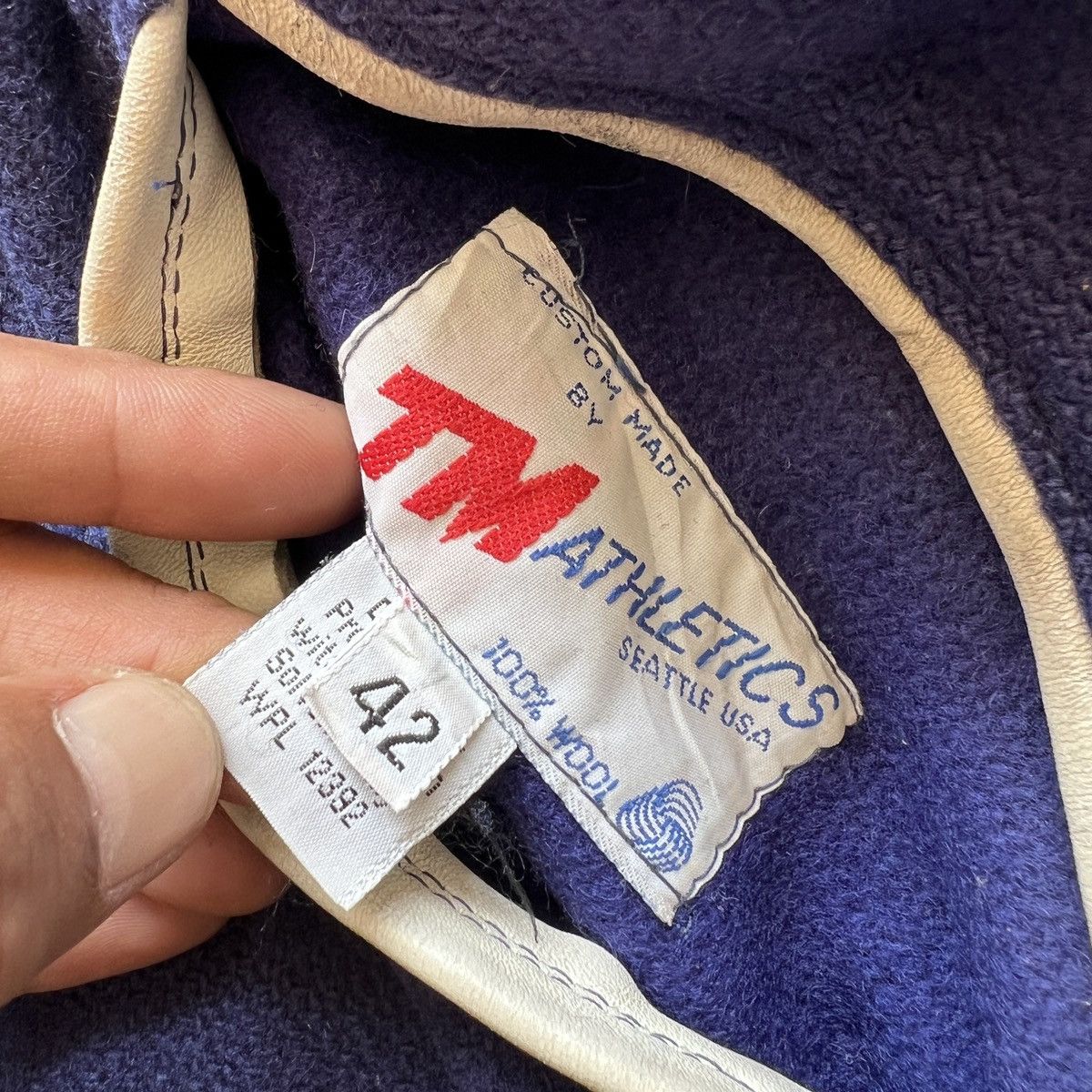 Vintage 🔥 Vintage Tm Athletics Beams Varsity Stadium Jacket Size US M / EU 48-50 / 2 - 20 Thumbnail