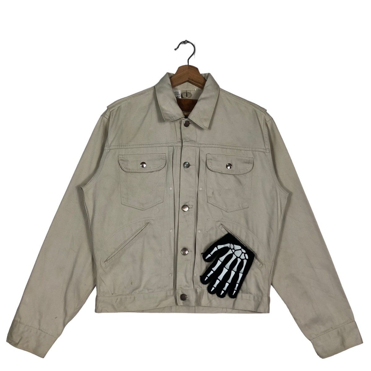 Japanese Brand 90’s Vintage Wrangler Union Made Trucker Jacket Biker Racer Size US M / EU 48-50 / 2 - 1 Thumbnail