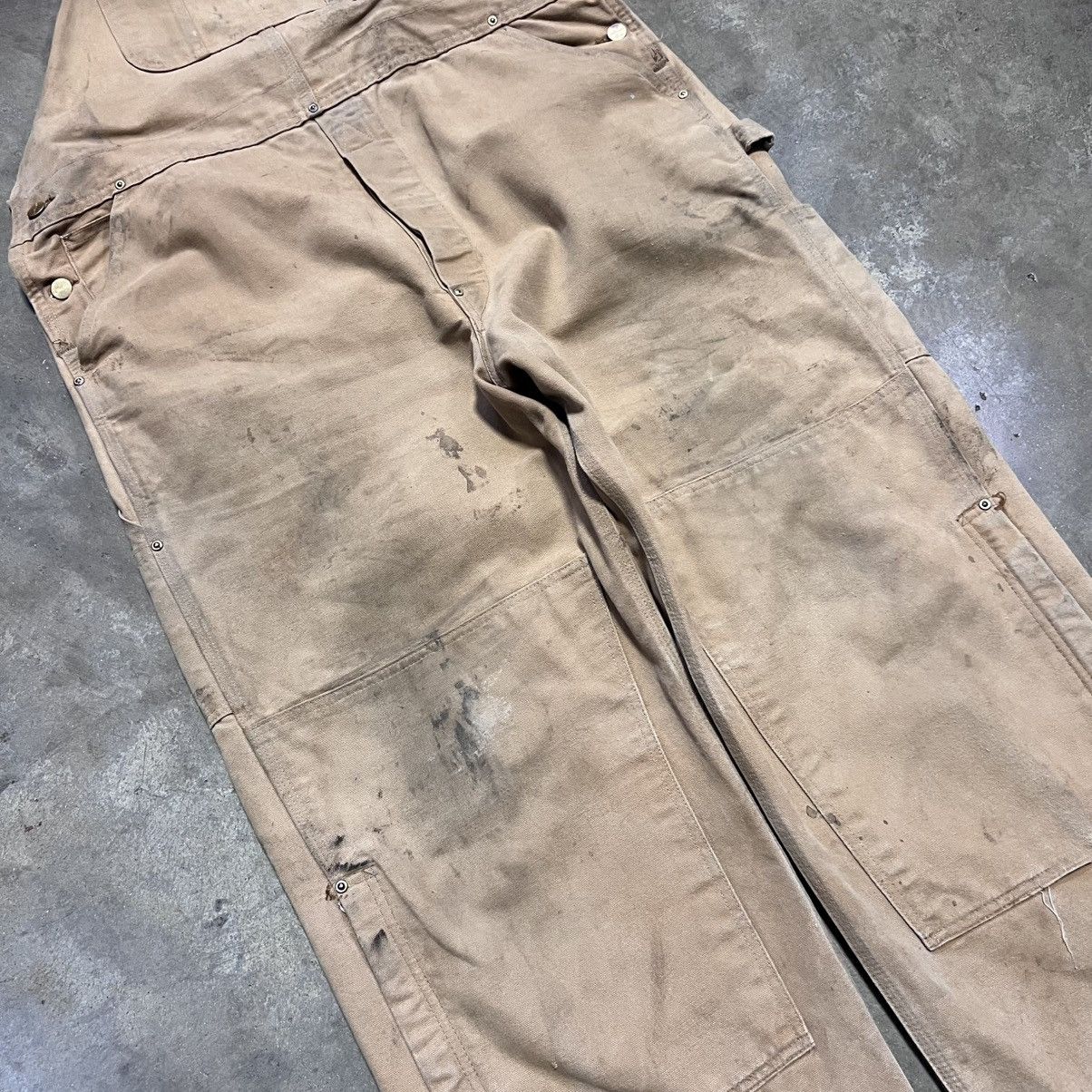 Carhartt × Vintage Vintage 90s Carhartt Double Knee Carpenter Pant Bibs Overall Size US 42 / EU 58 - 8 Thumbnail
