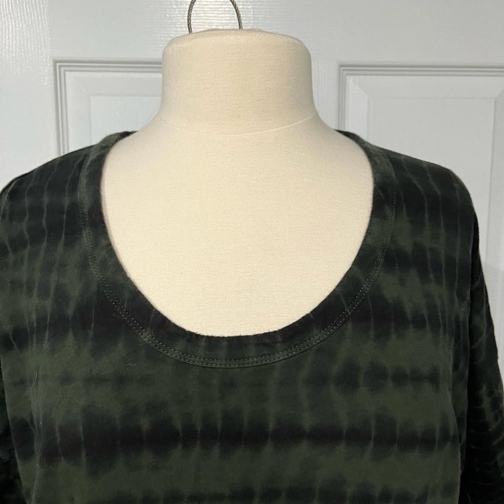Designer Athleta Women's Green Round Neck Short Sleeve Tee Tie Dye Size S / US 4 / IT 40 - 3 Thumbnail