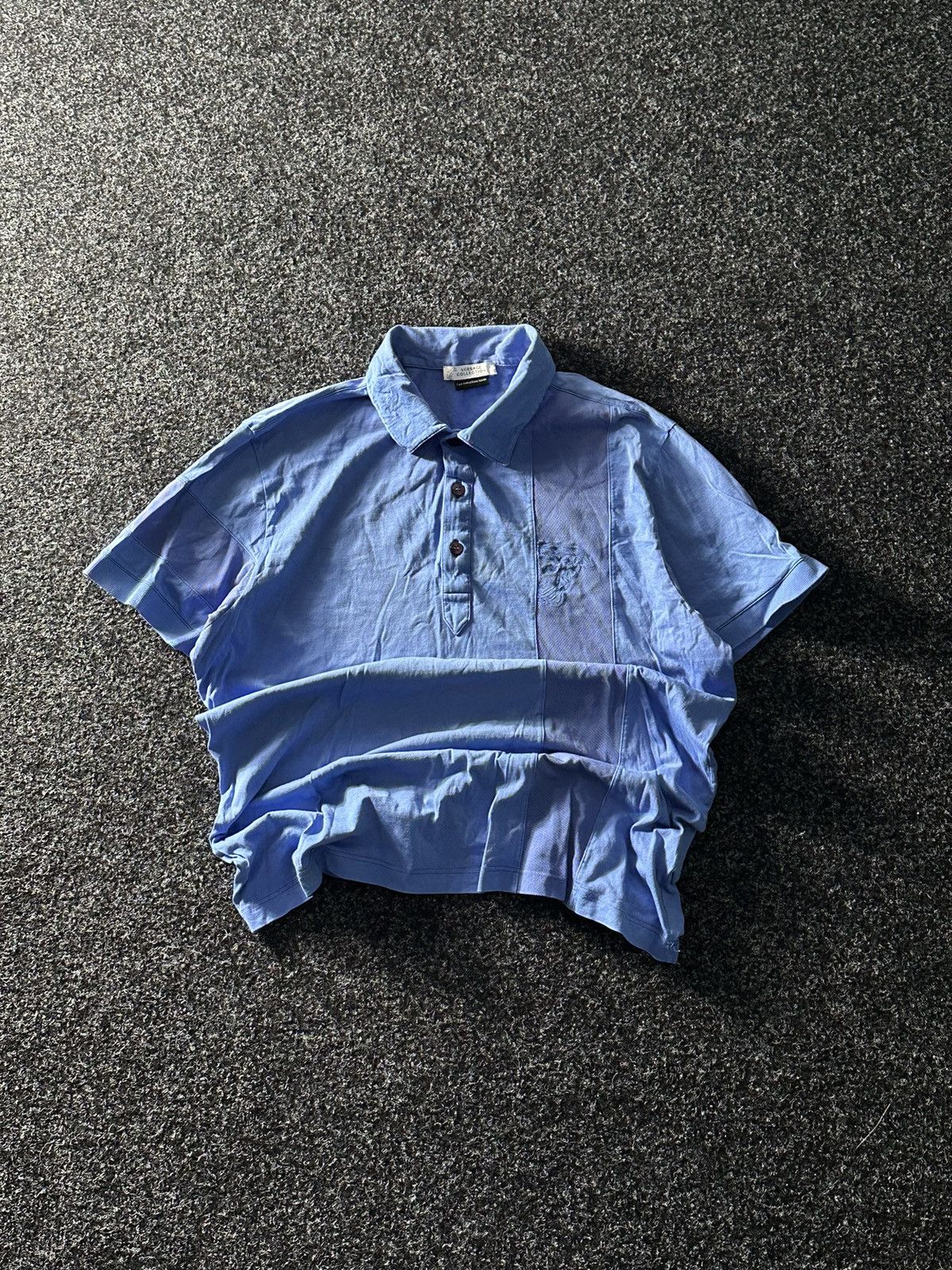 Versace × Versace Jeans Couture × Vintage 🚨00's Y2K Versace Jeans Couture Polo Shirt big logo money Size US M / EU 48-50 / 2 - 1 Thumbnail