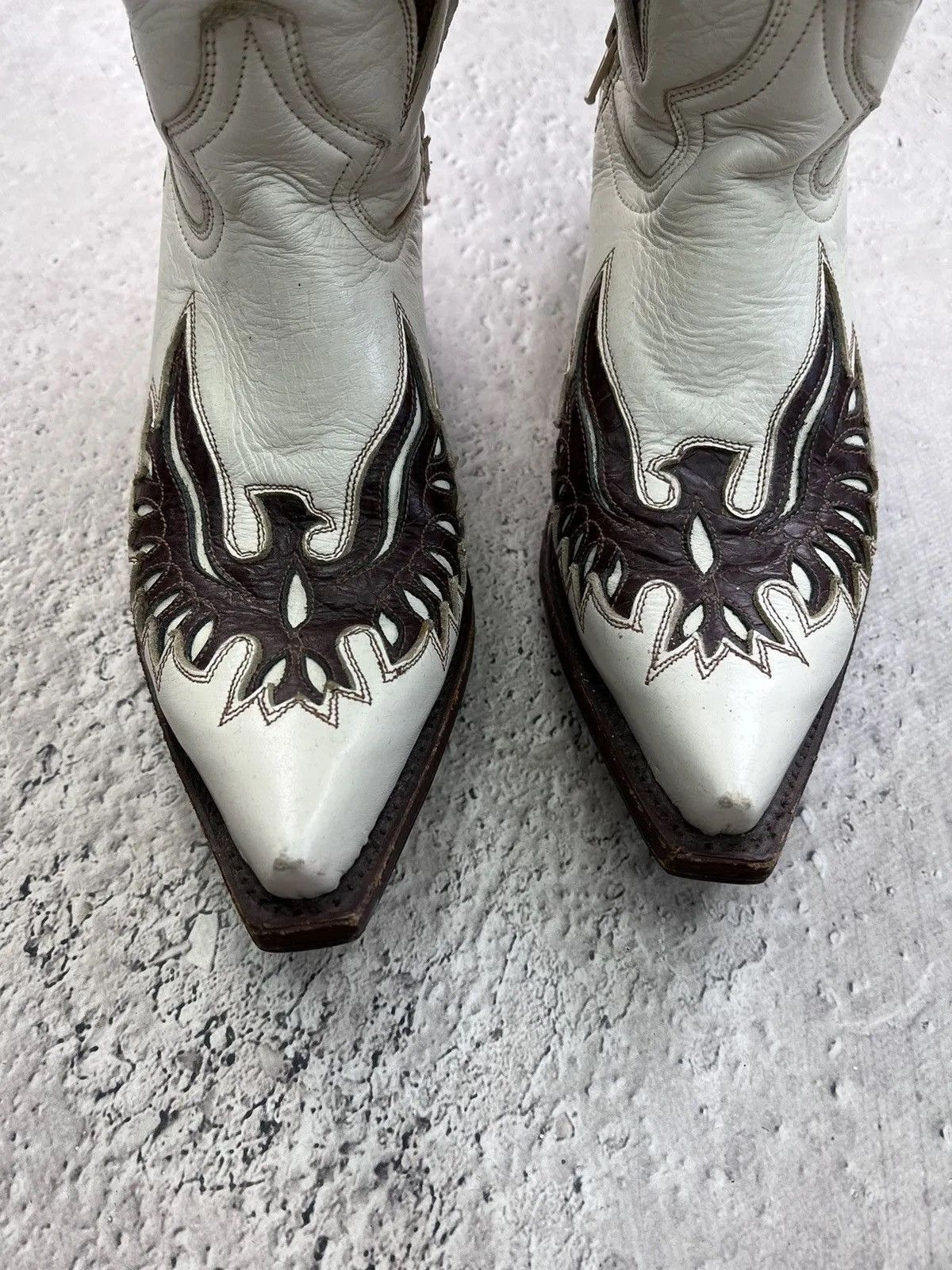 Western Rise Western moto buffalo GUIDI style boots high ankle Size US 6 / EU 39 - 10 Thumbnail