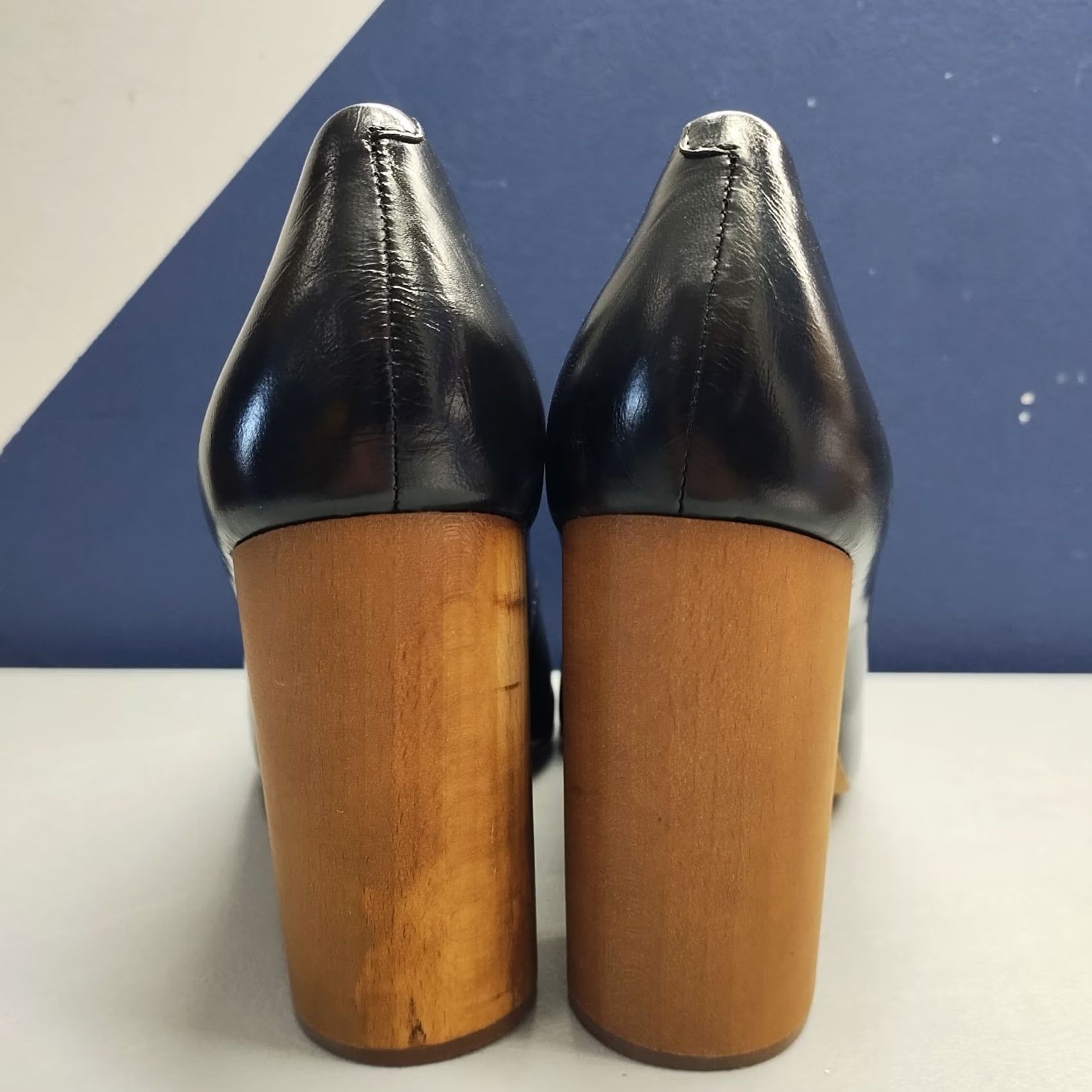 Vintage 1.STATE Valencia Pump Heels Womens Size 9.5M Black Leather Pointed Toe Slip On Pump Womens Size 9.5 Black Leather 1.STATE Valencia Shoes Mens? Ladies? Size US 10 / IT 40 - 7 Thumbnail