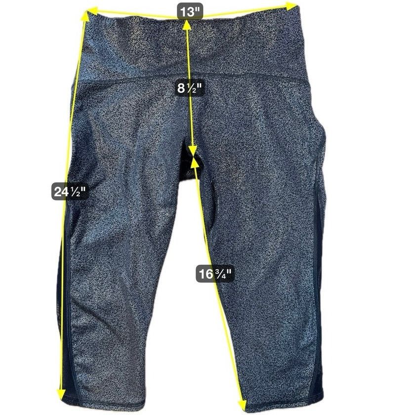 Lululemon Lululemon Wunder Under Crop Hi-Rise 8 Luminosity Foil Print Size 30" / US 8 / IT 44 - 10 Thumbnail