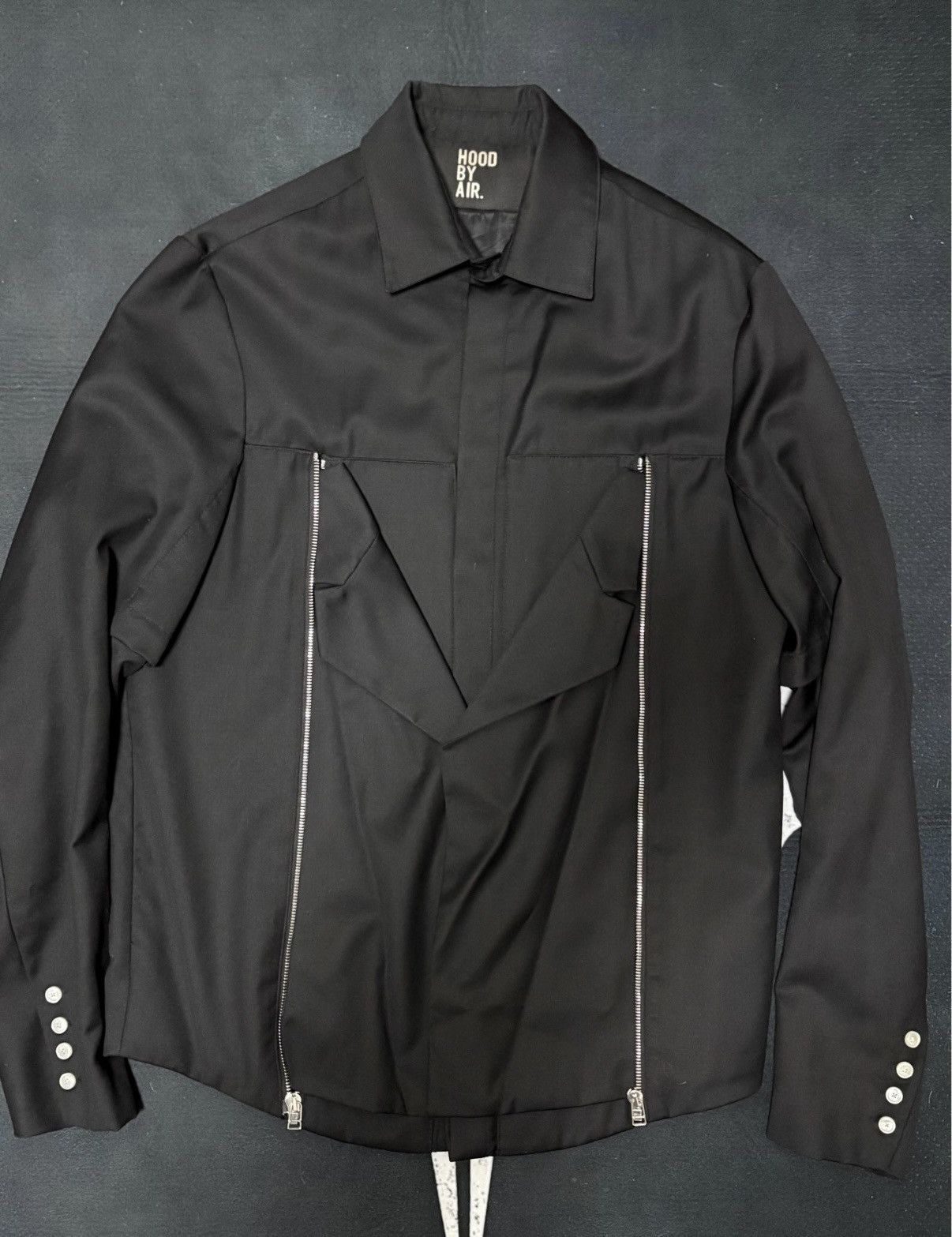 Hood By Air Hood by Air Pure Wool Zip-Up Jacket Size US S / EU 44-46 / 1 - 3 Thumbnail
