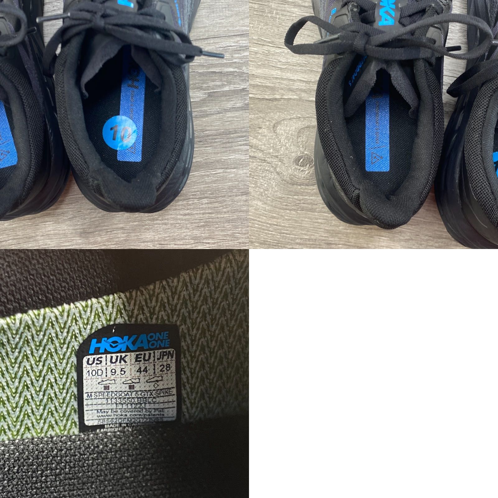 Vintage HOKA One Mens Speedgoat 5 GTX Spike Gore Tex Black Vibram 1133550 NEW Size ONE SIZE - 8 Thumbnail