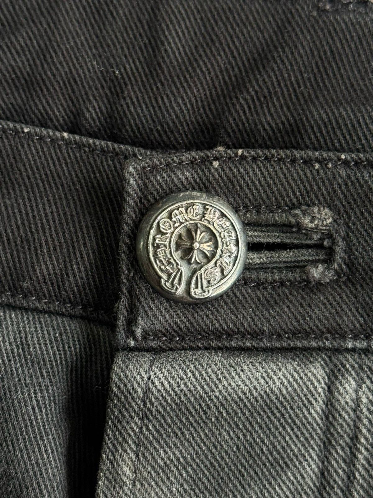 Chrome Hearts Vintage Chrome Hearts Fleur Knee Denim Flared Pants Size 28" / US 6 / IT 42 - 11 Thumbnail