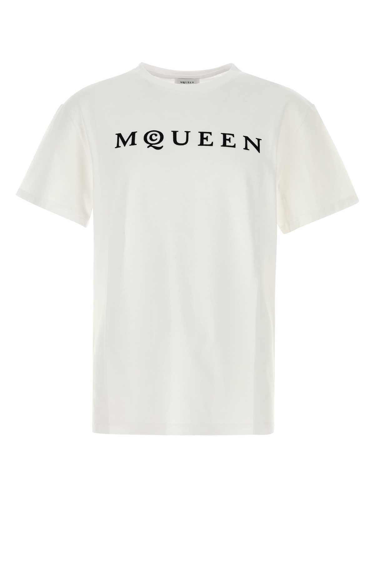 Alexander McQueen White Cotton T-Shirt Size US XL / EU 56 / 4 - 1 Thumbnail