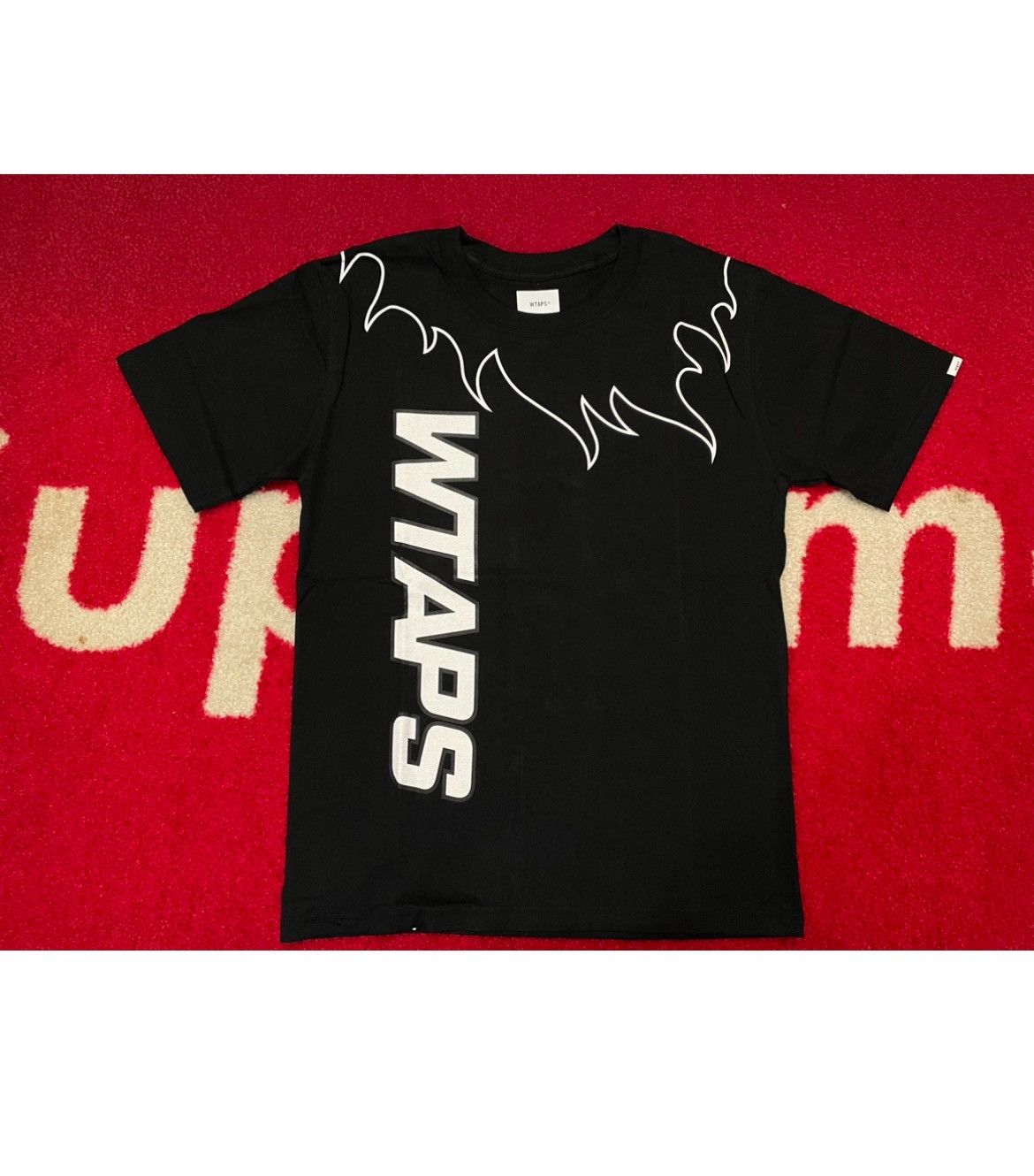 Wtaps WTAPS FLAMES 38 TEE T-SHIRT BLACK S SMALL | Grailed