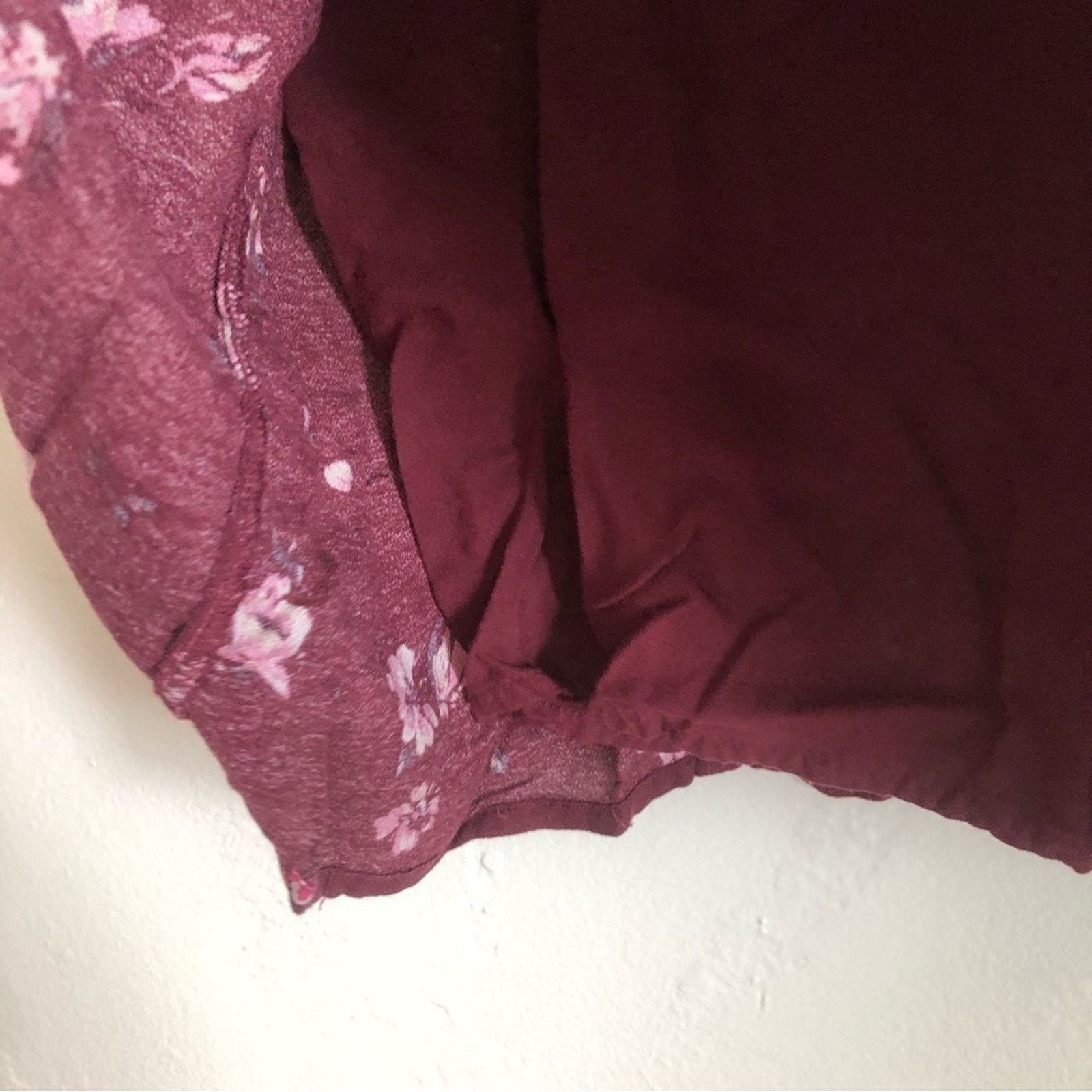 Hollister Hollister Red Fit and Flare Floral Lace Sheer Mini Dress Size XS / US 0-2 / IT 36-38 - 6 Thumbnail