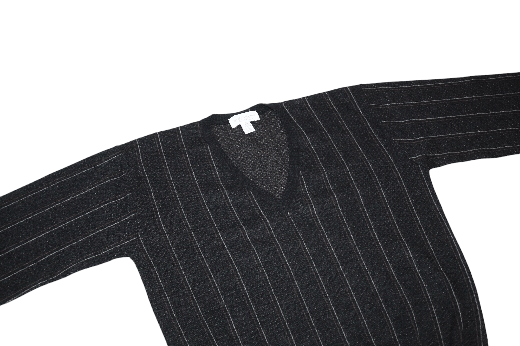 Tricots St. Raphael Tricots St. Raphael Pure New Wool V-neck Cable Knit Sweater Size US L / EU 52-54 / 3 - 2 Thumbnail