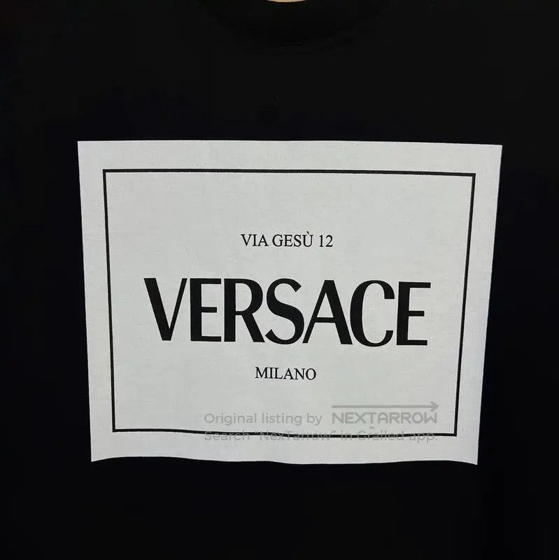 Versace Versace Black Cotton Short Sleeve T-Shirt . Size US XS / EU 42 / 0 - 4 Thumbnail