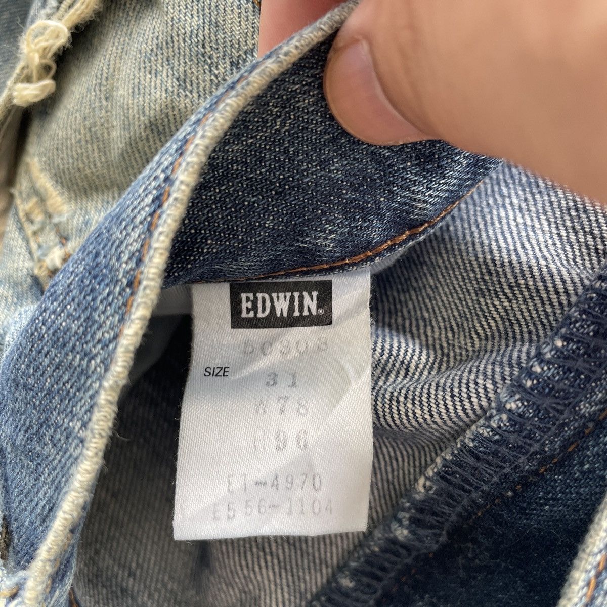 Edwin W30x29💥 Vintage Edwin 503 Faded Denim Jeans Pants Size US 30 / EU 46 - 8 Thumbnail