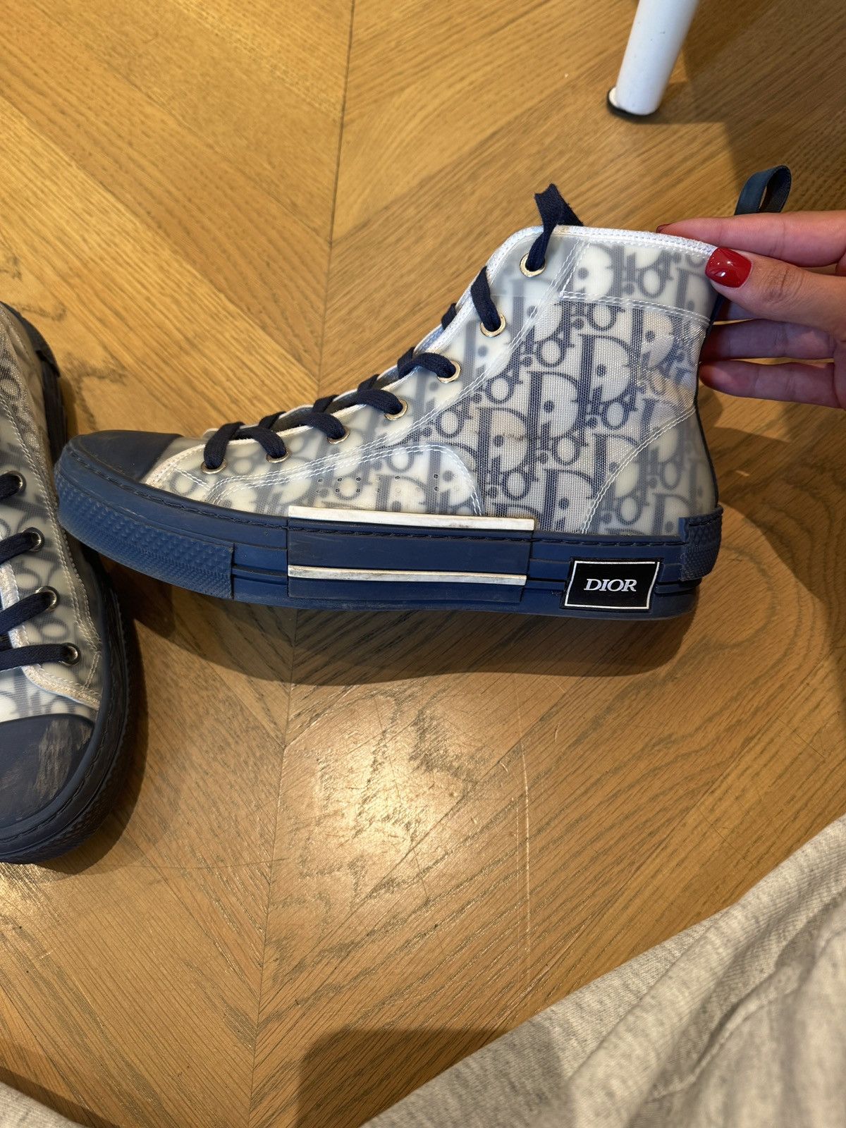 Dior Dior B23 High-Top Oblique Sneakers Size US 9 / IT 39 - 3 Thumbnail