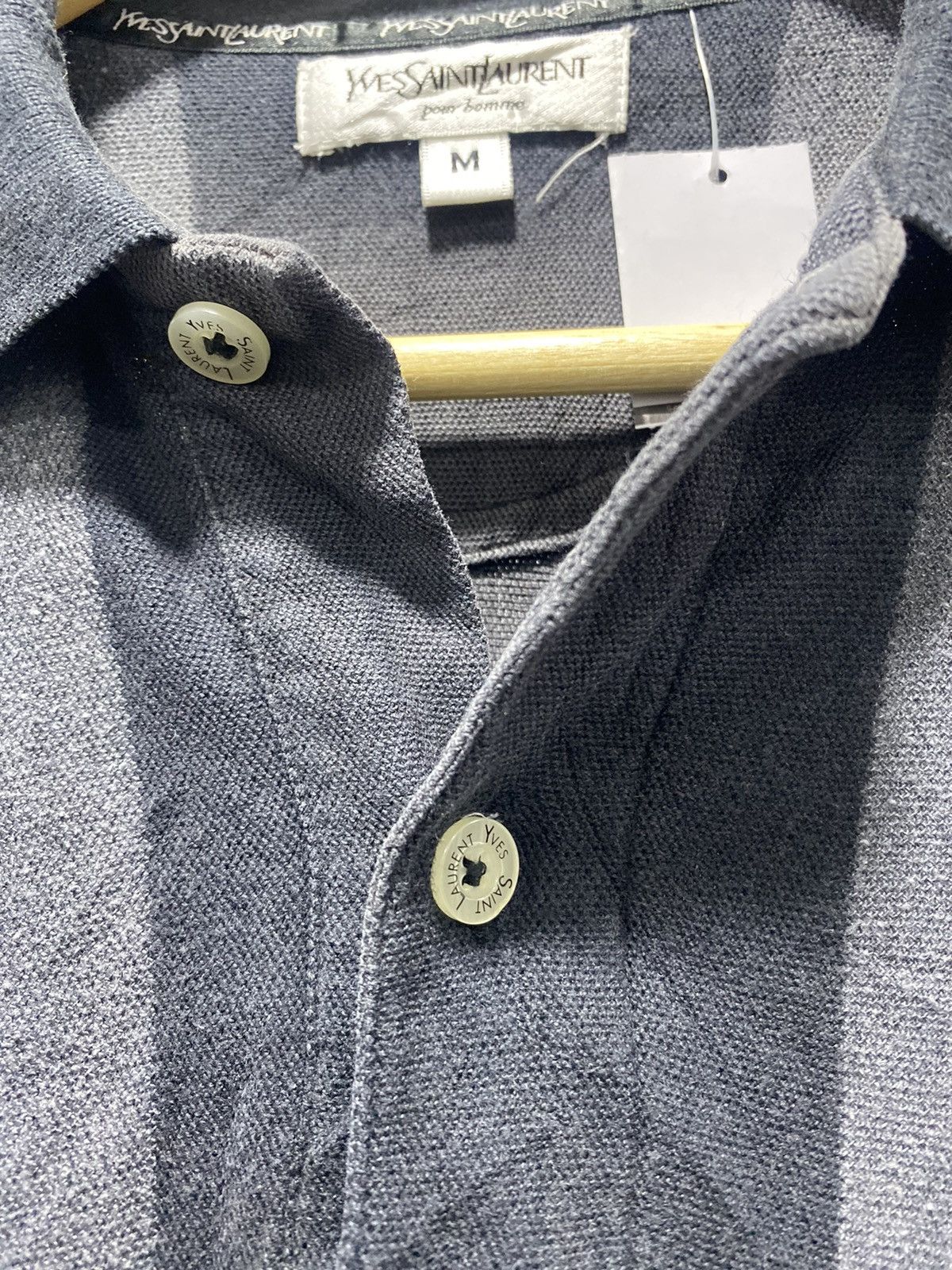 Designer × Vintage × Yves Saint Laurent Yves Saint Laurent Ysl Polo Shirt Collar 90s 80s Size US S / EU 44-46 / 1 - 5 Thumbnail