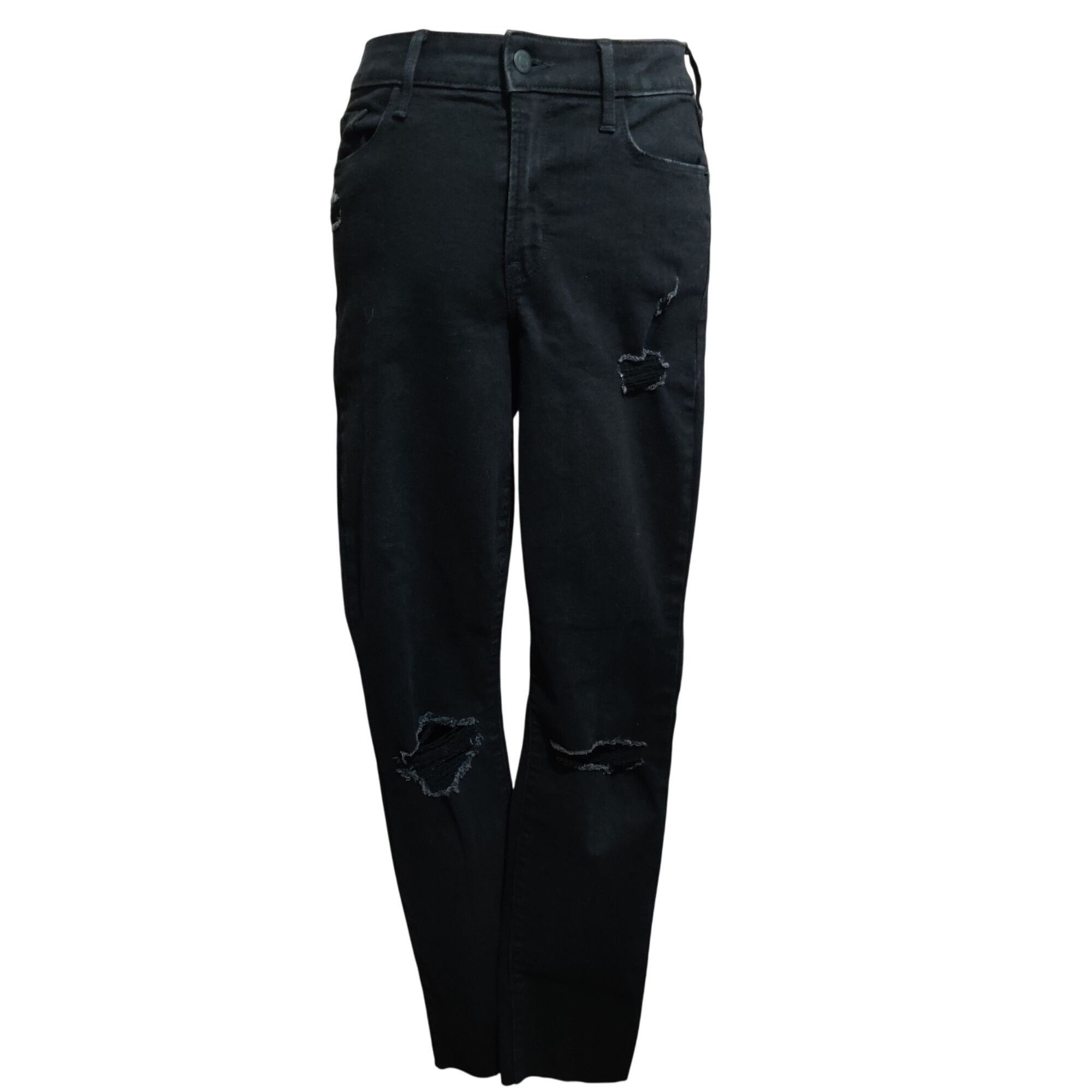 Old Navy Old Navy 8T Pop Icon Skinny mid rise distressed black jeans Size 30" / US 8 / IT 44 - 1 Thumbnail