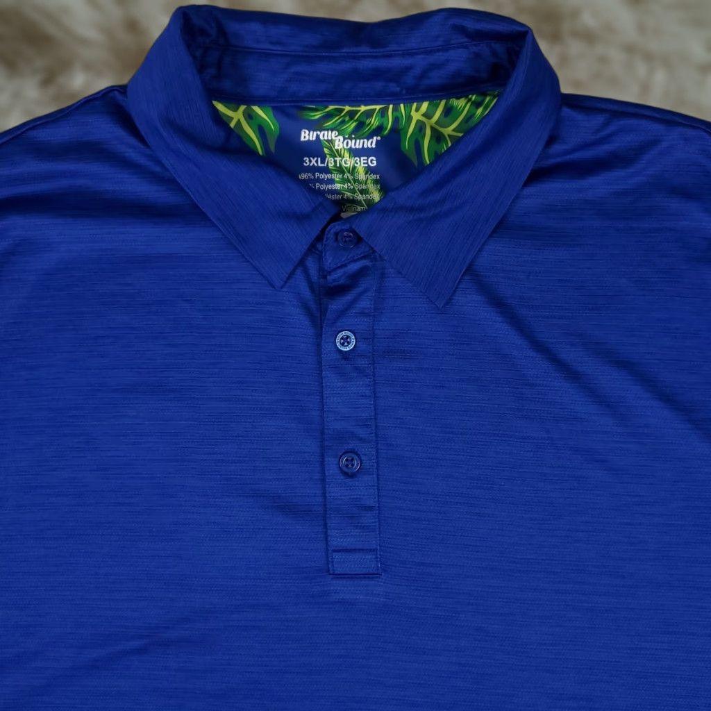 Vintage Birdie Bound Shirt Mens 3XL Blue Golf Casual Short Sleeve Polo Size US XXL / EU 58 / 5 - 1 Thumbnail