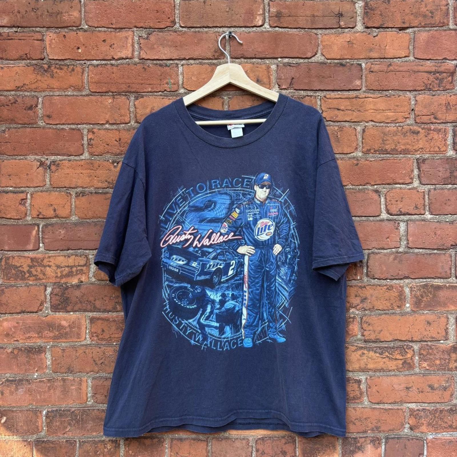 Chase Authentics vintage rusty Wallace chase authentic t shirt 00s XL Size US XL / EU 56 / 4 - 1 Thumbnail