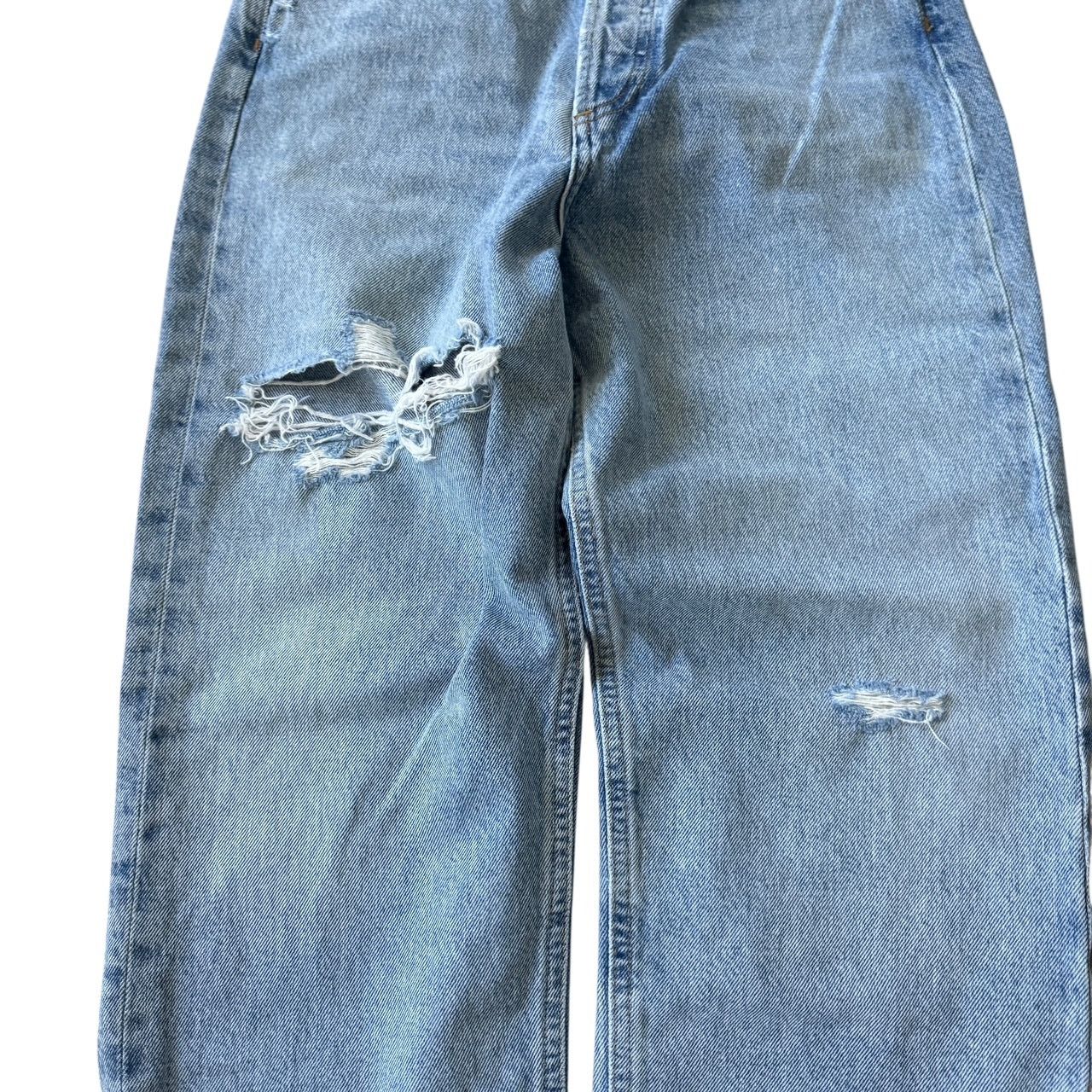 Agolde AGOLDE 90s Crop Jean Echo Wash Distressed Size 24" / US 00 / IT 34 - 5 Thumbnail