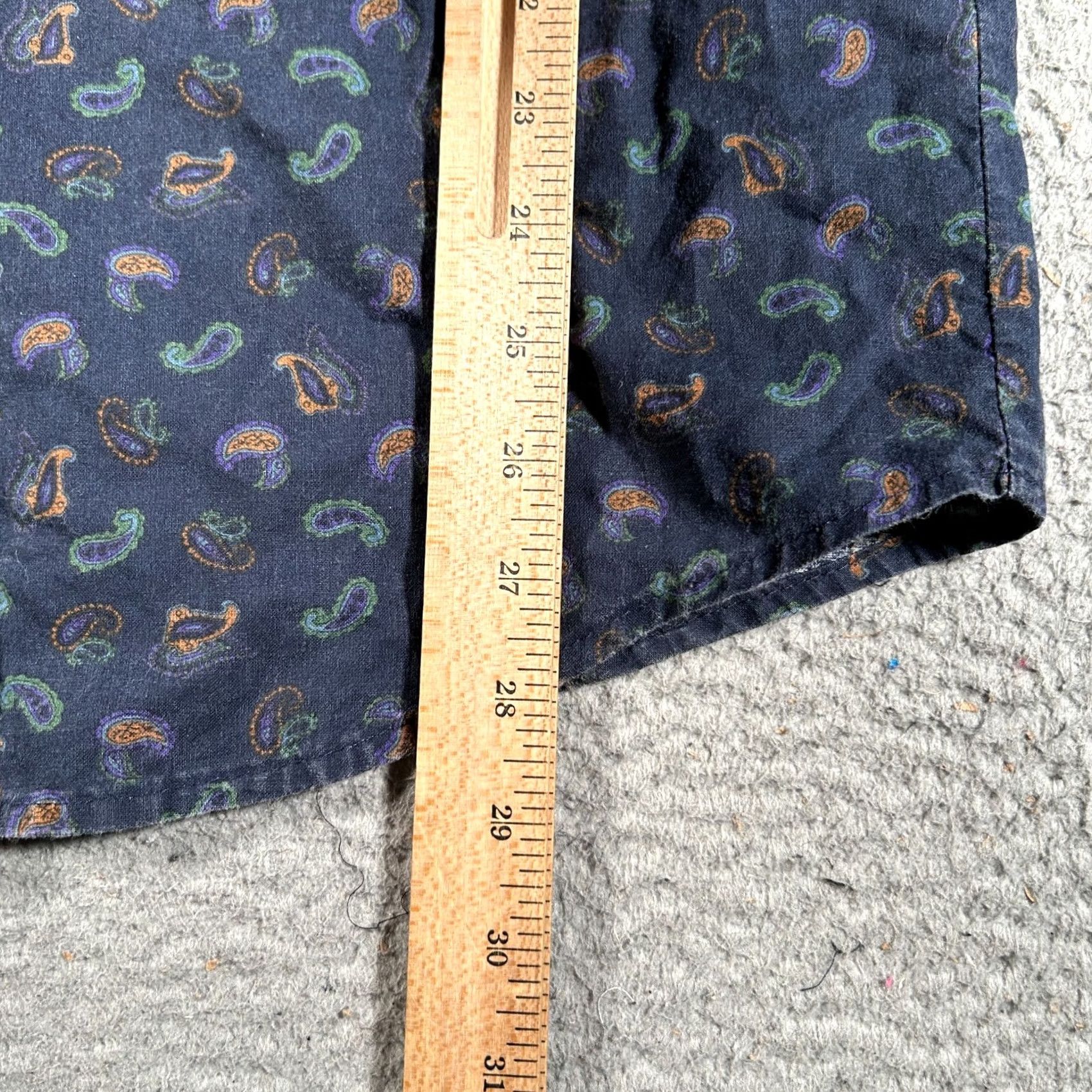 Vintage VINTAGE Bon Homme Shirt Men XL Button-Down Purple Paisley Hippie Made In USA Shirt Size US XL / EU 56 / 4 - 5 Thumbnail