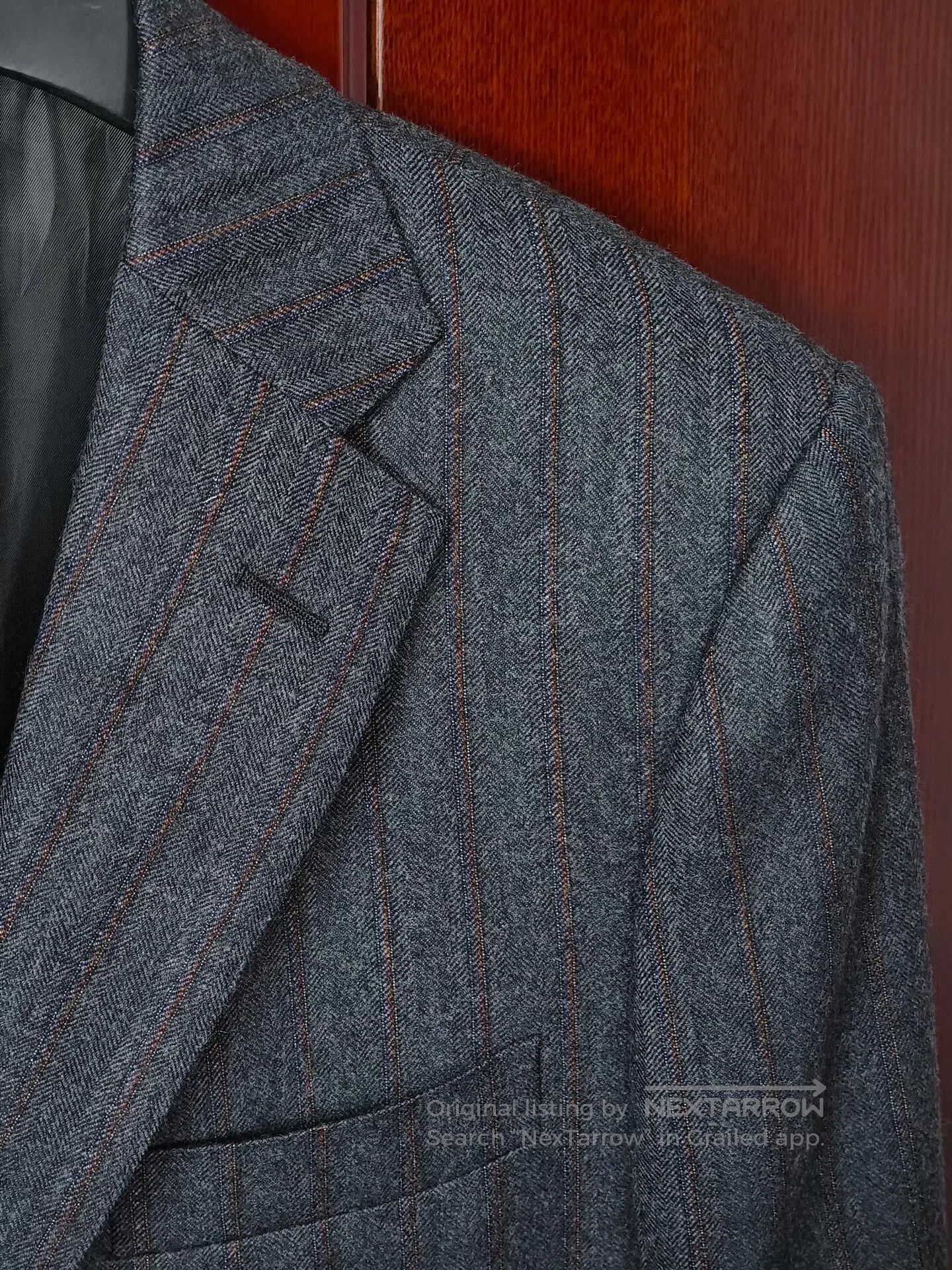 Alfred Dunhill Dunhill Italian Wool Blazer with Stripes. Size US M / EU 48-50 / 2 - 2 Thumbnail