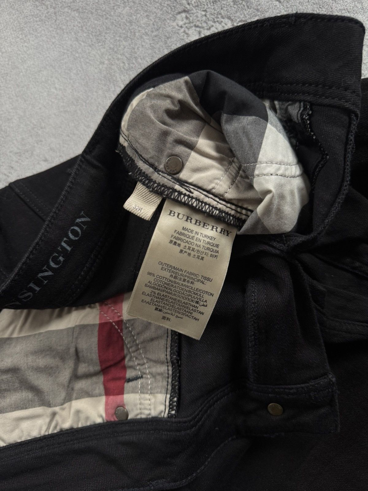 Burberry Burberry Brit Kensington Slim Fit Jeans W32 L34 Check Skinny Size US 32 / EU 48 - 10 Thumbnail