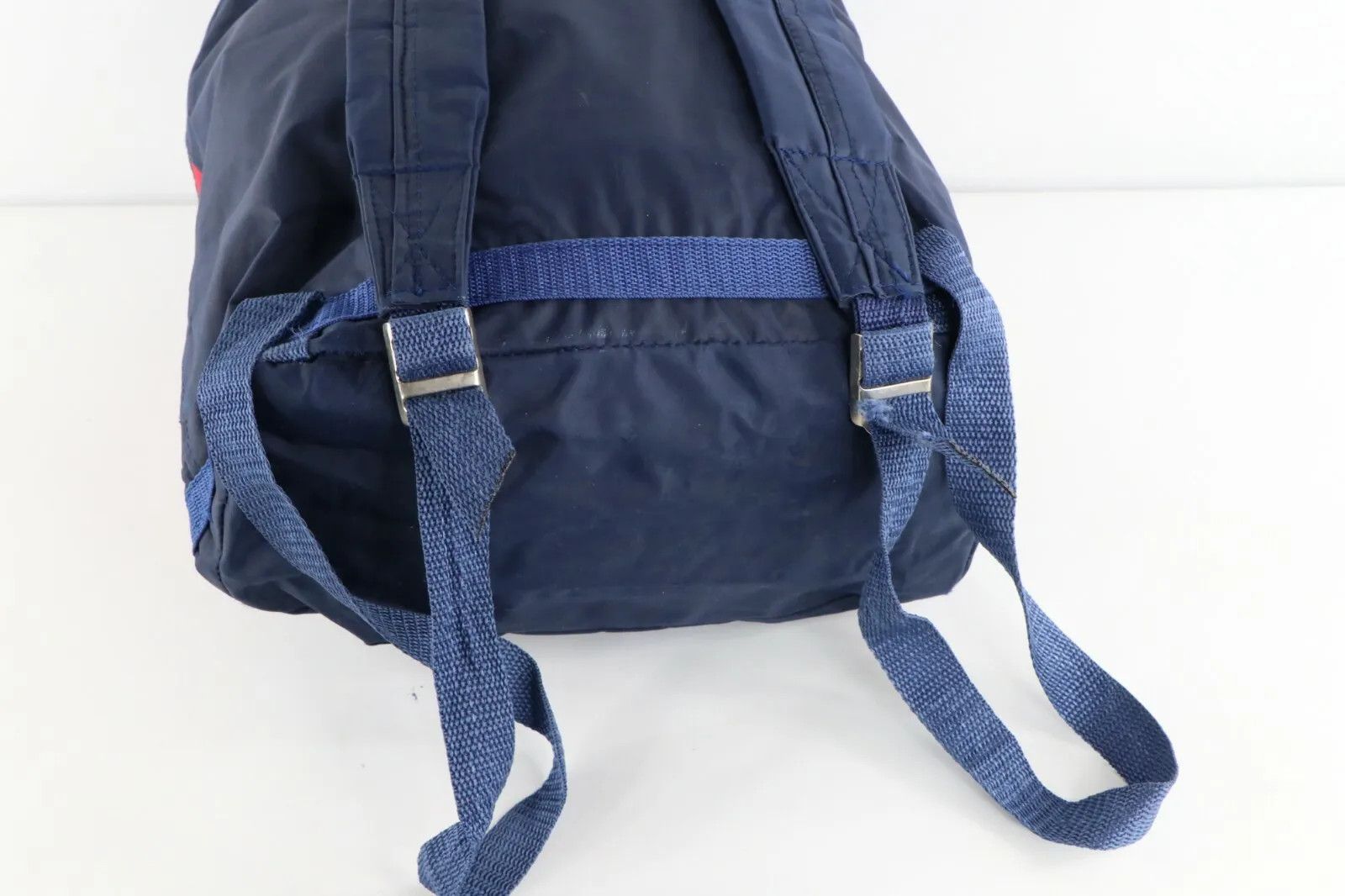 Tommy Hilfiger × Vintage Vintage 90s Tommy Hilfiger Distressed Big Logo Backpack Bag Size ONE SIZE - 3 Thumbnail