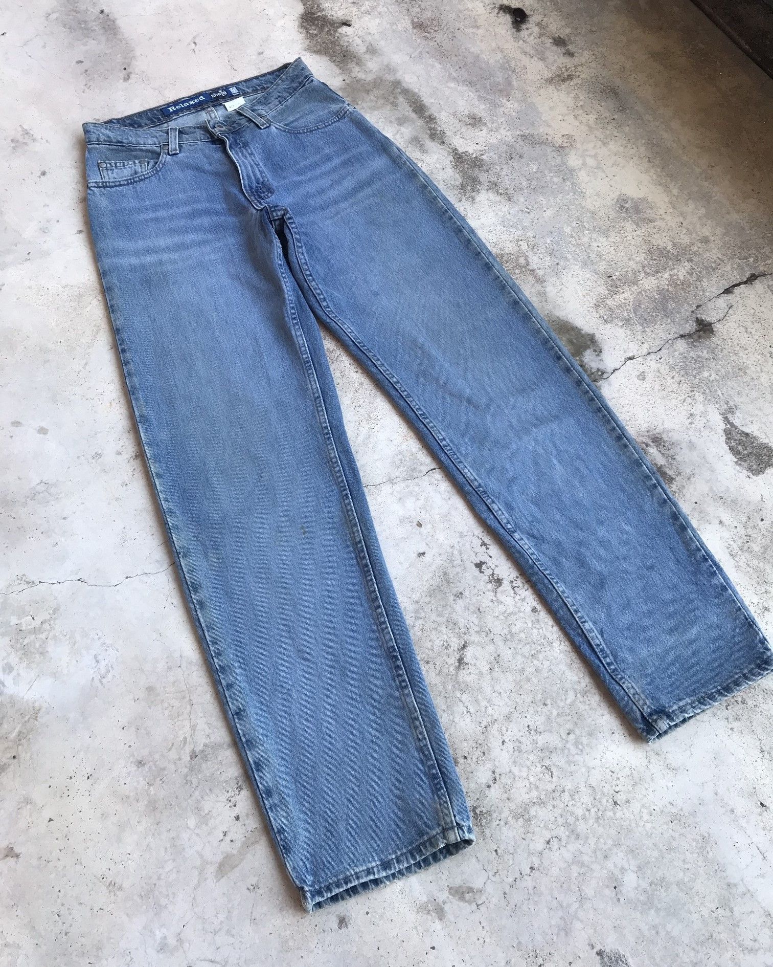 Levi's × Vintage Vintage Silvertab 90s Levis relaxed fit dirty bluewash W29 Size US 29 - 2 Thumbnail
