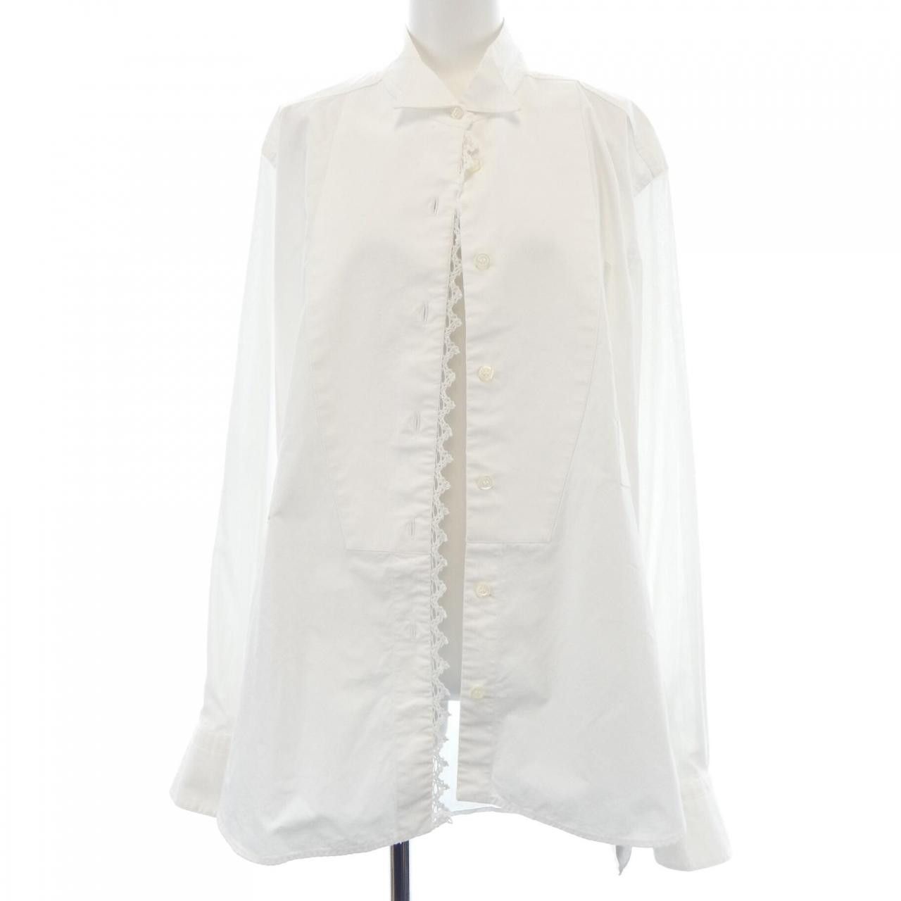 Loewe Loewe Loewe Asymmetry Shirt Textile Dress Shirt S2109222SU DUTY FREE for USA Size ONE SIZE - 1 Thumbnail