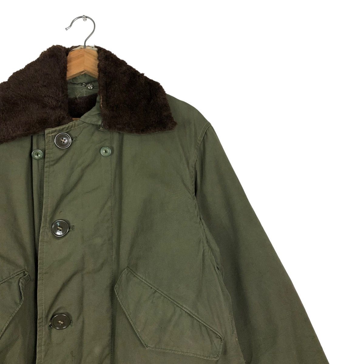 Buzz Rickson's 🔥TRUE VINTAGE SLANT POCKET CARGO JACKET WALDES ZIPPER USA Size US M / EU 48-50 / 2 - 4 Thumbnail