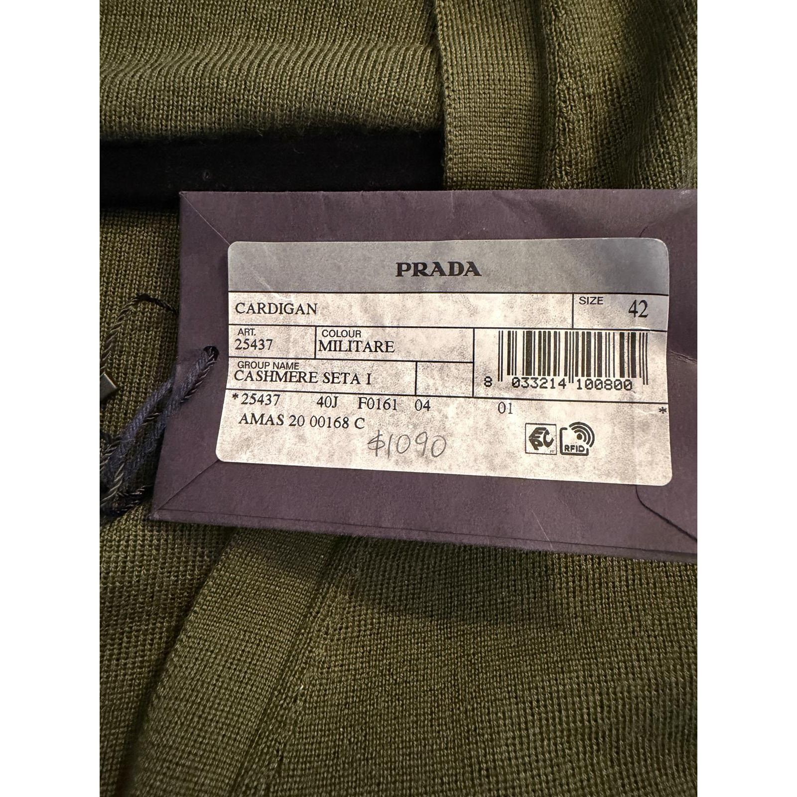 Prada Prada NWT V-Neck Cashmere-Silk Cardigan Size S / US 4 / IT 40 - 7 Thumbnail