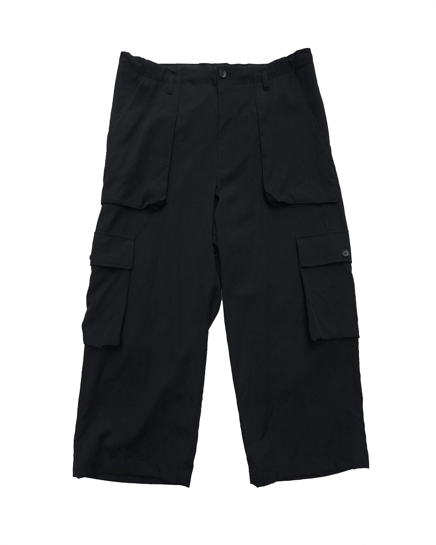 Yohji Yamamoto Yohji Yamamoto Pour Homme Wool Gabardine Pocket Detail Pants Size US 30 / EU 46 - 1 Thumbnail