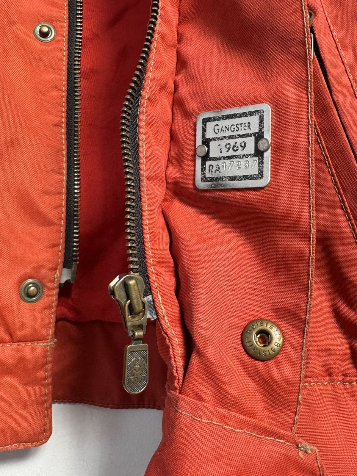 Belstaff × Vintage Belstaff Gold Label Cropped Moto Jacket Ramones Size L / US 10 / IT 46 - 9 Thumbnail