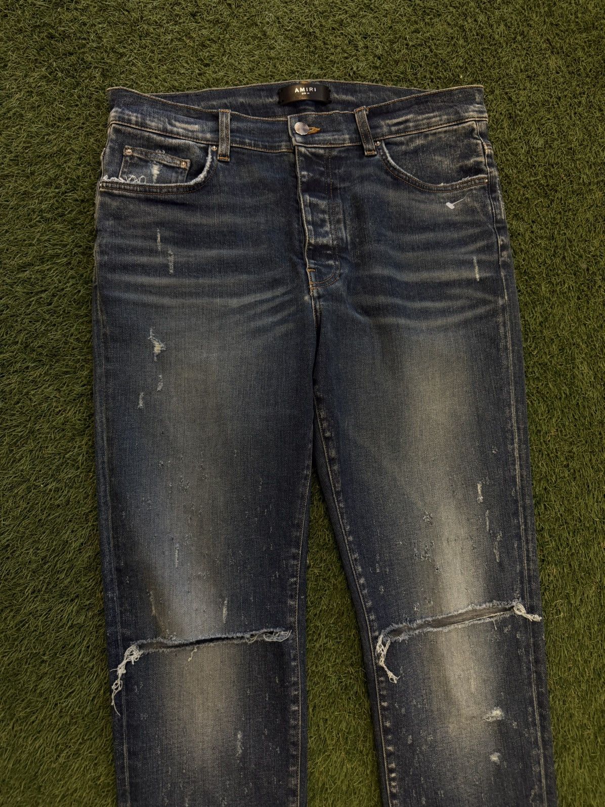 Amiri Amiri Jeans Straight Blue Cut Size 36 (NEW) Size US 36 / EU 52 - 4 Thumbnail