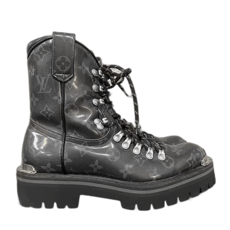 Louis Vuitton Louis Vuitton Louis Vuitton Black LaceUp Boots Size 6.5-25 Size US 6.5 / EU 39-40 - 1 Thumbnail