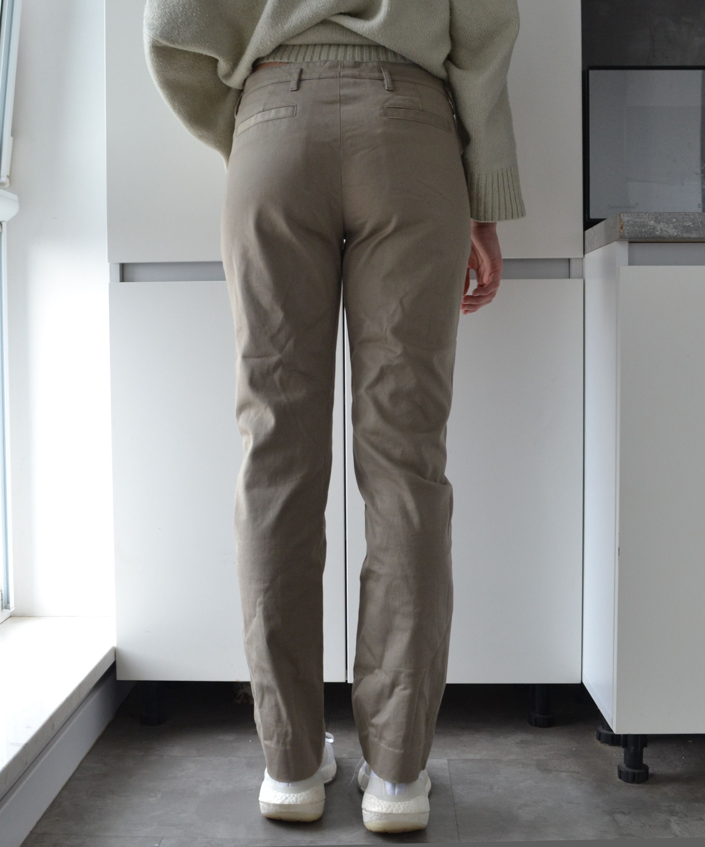 Prada 🔴 PRADA Pants Trousers Cotton Zip Pockets Olive Sport Size 28" / US 6 / IT 42 - 6 Thumbnail