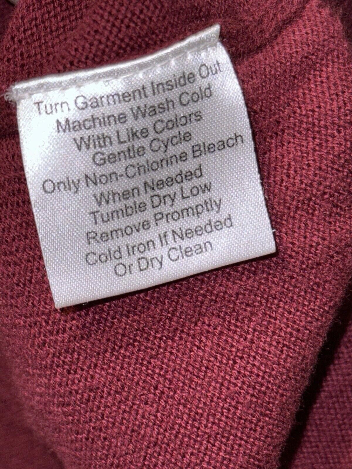 Jos. A. Bank Jos. A. Bank Maroon Pima Cotton Sweater Top 1/4 Zip Sz XL Size US XL / EU 56 / 4 - 5 Thumbnail